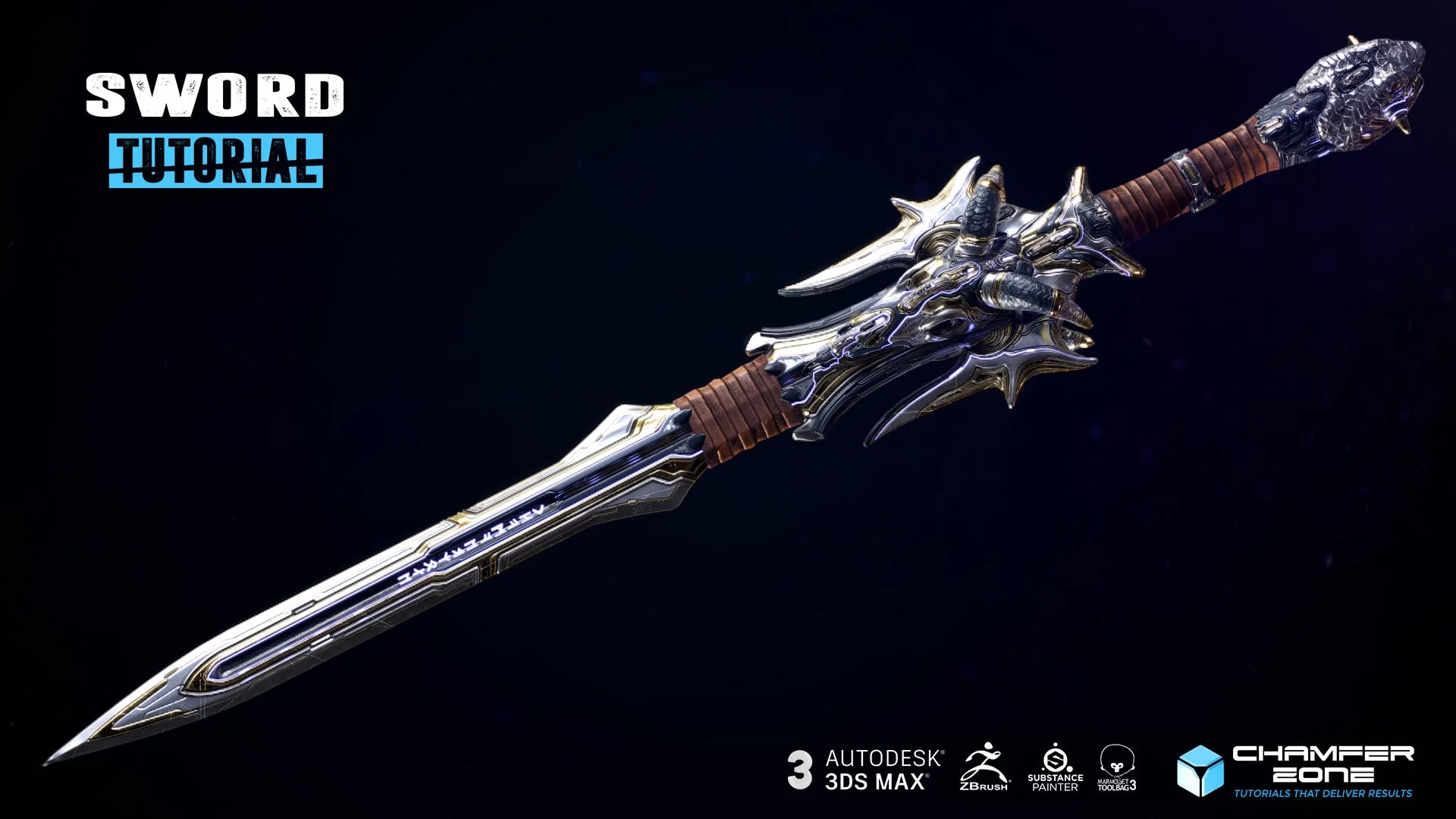 SWORD Tutorial - COMPLETE EDITION - Master The Art Of ZBrush, 3Ds Max, Substance Painter & Marmoset