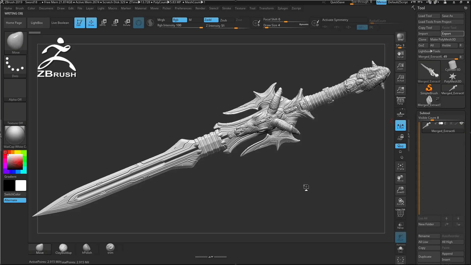 SWORD Tutorial - COMPLETE EDITION - Master The Art Of ZBrush, 3Ds Max, Substance Painter & Marmoset