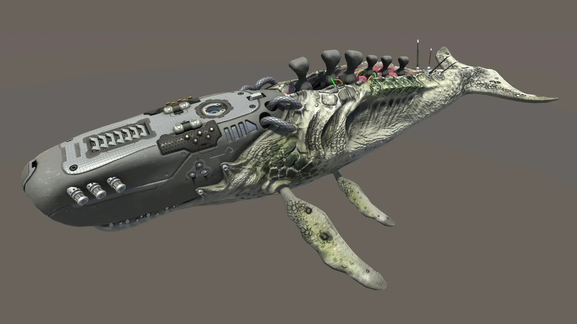 Biomechanical whale - Animated