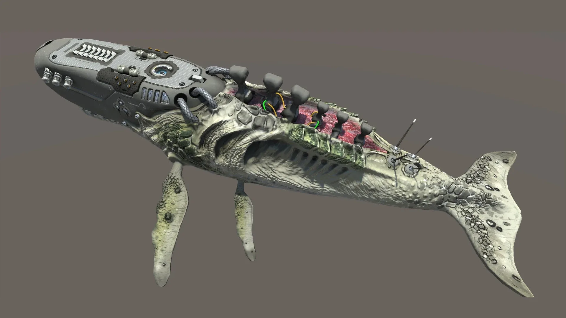 Biomechanical whale - Animated