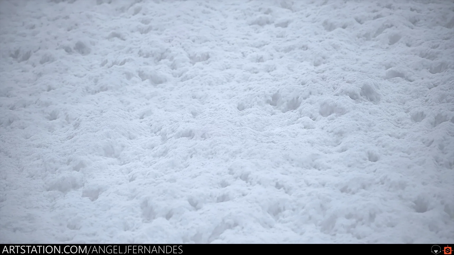 Stone Floor With Snow - Substance Designer