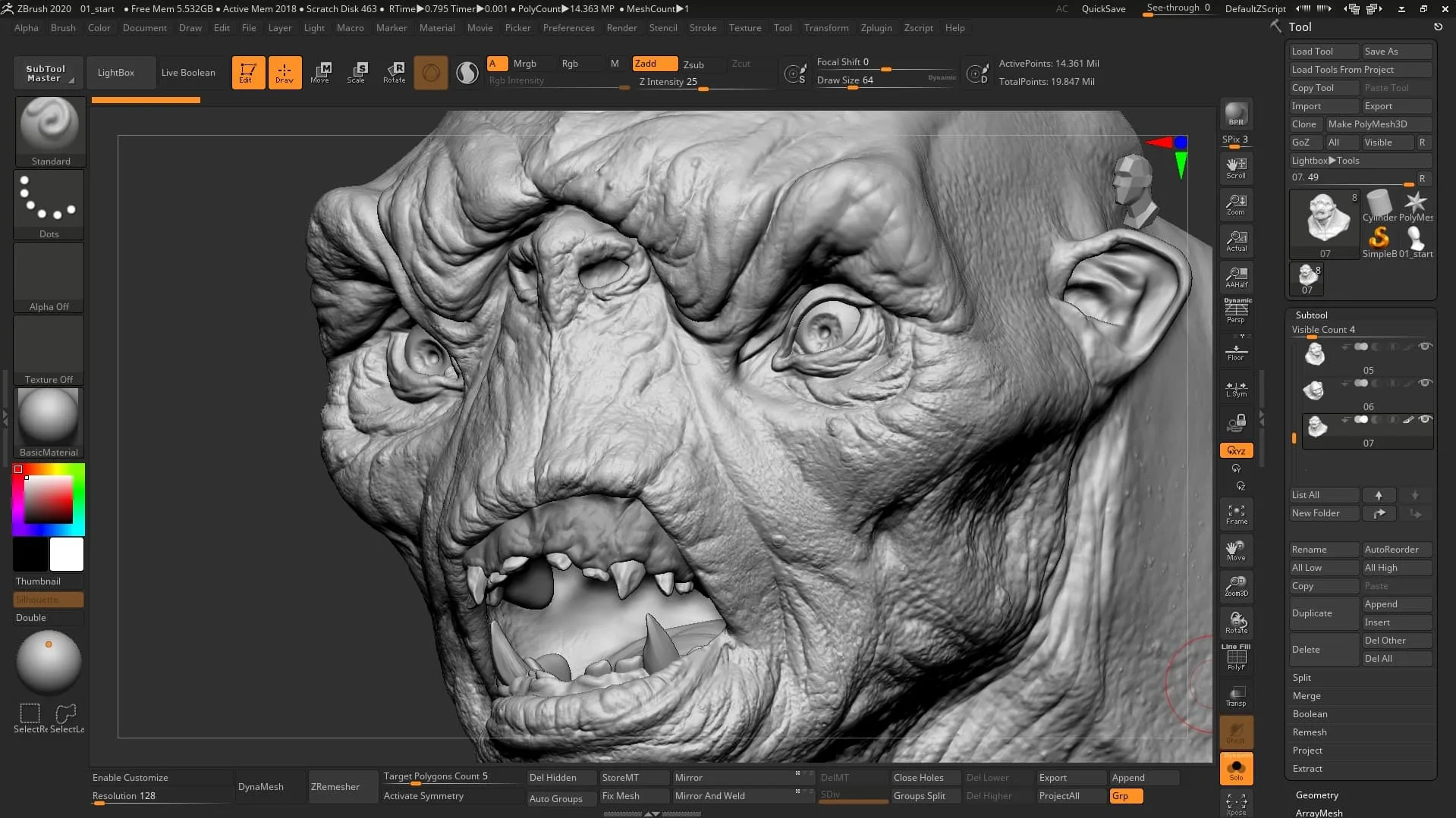 flipped normals introduction to zbrush