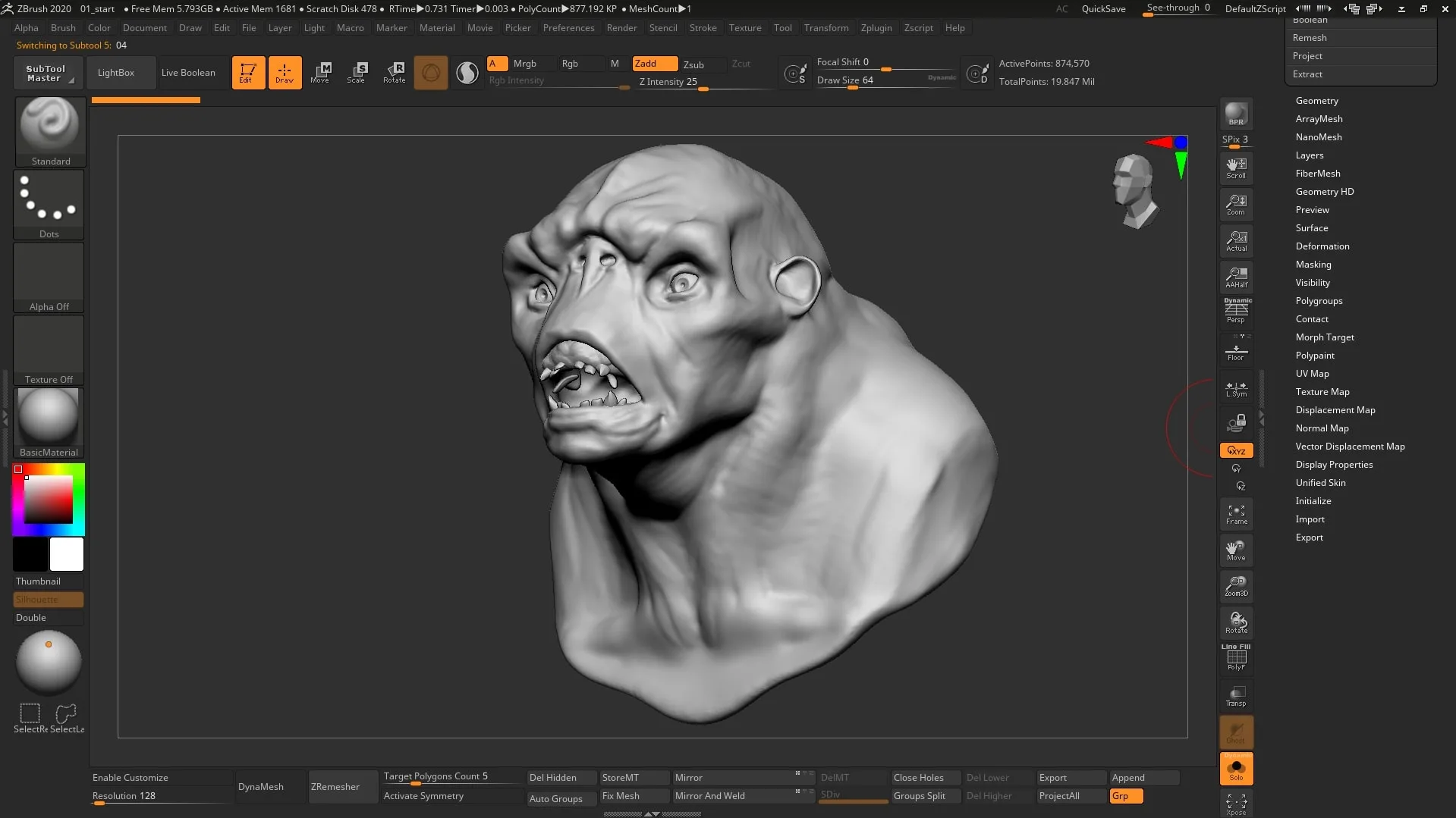 Introduction to ZBrush