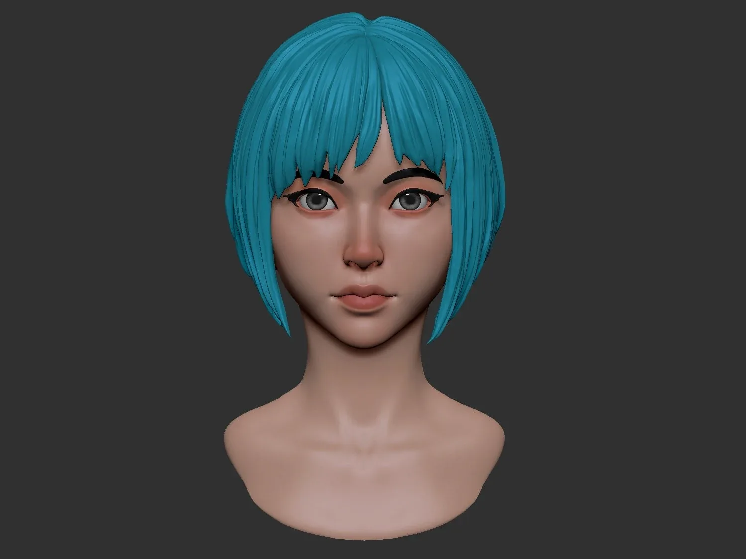 Female Anime Head 2