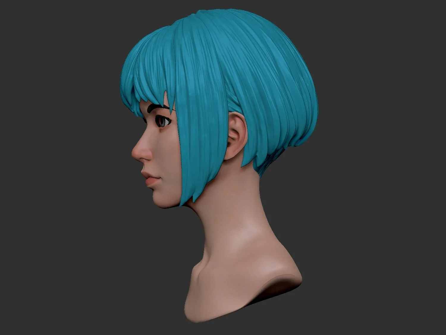 Female Anime Head 2