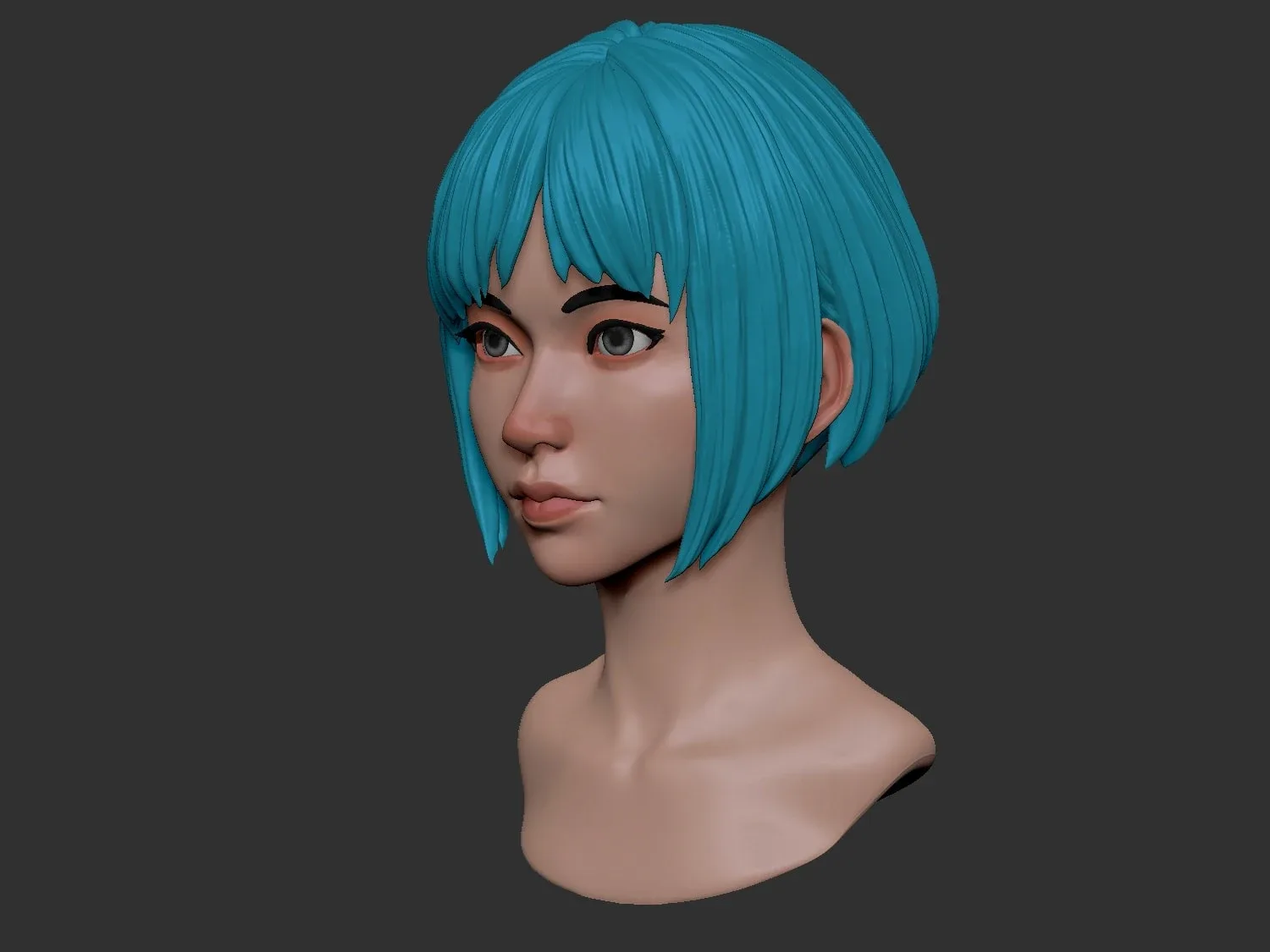 Female Anime Head 2