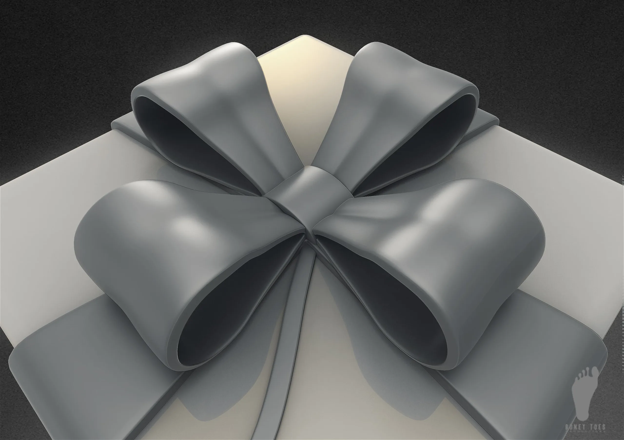 3D Birthday Gift Box - High Poly