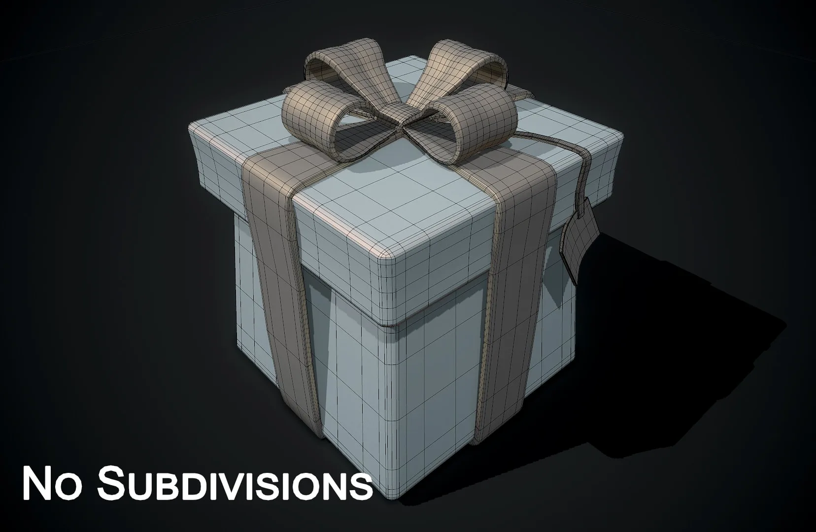 3D Birthday Gift Box - High Poly