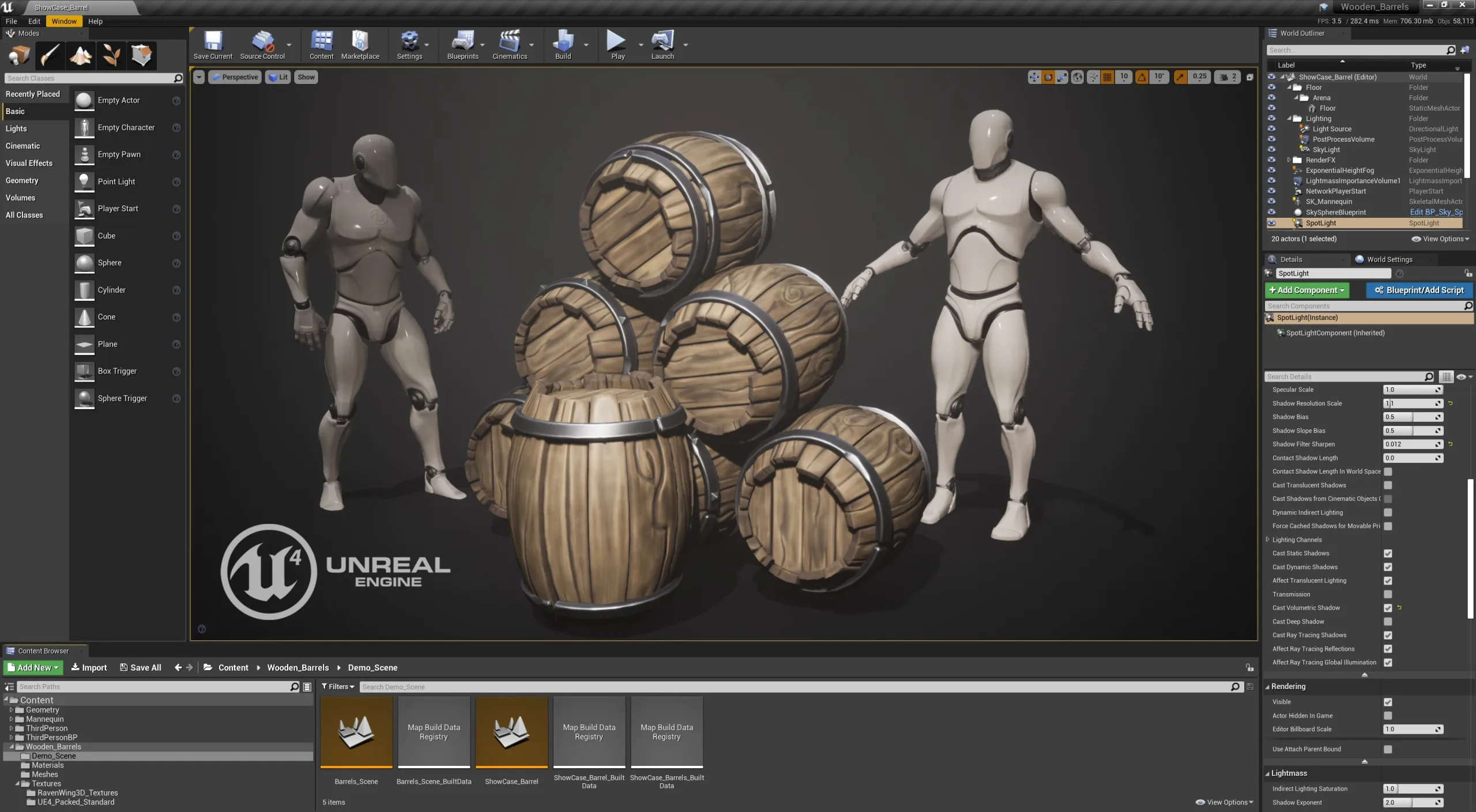 Fantasy Wooden Barrels