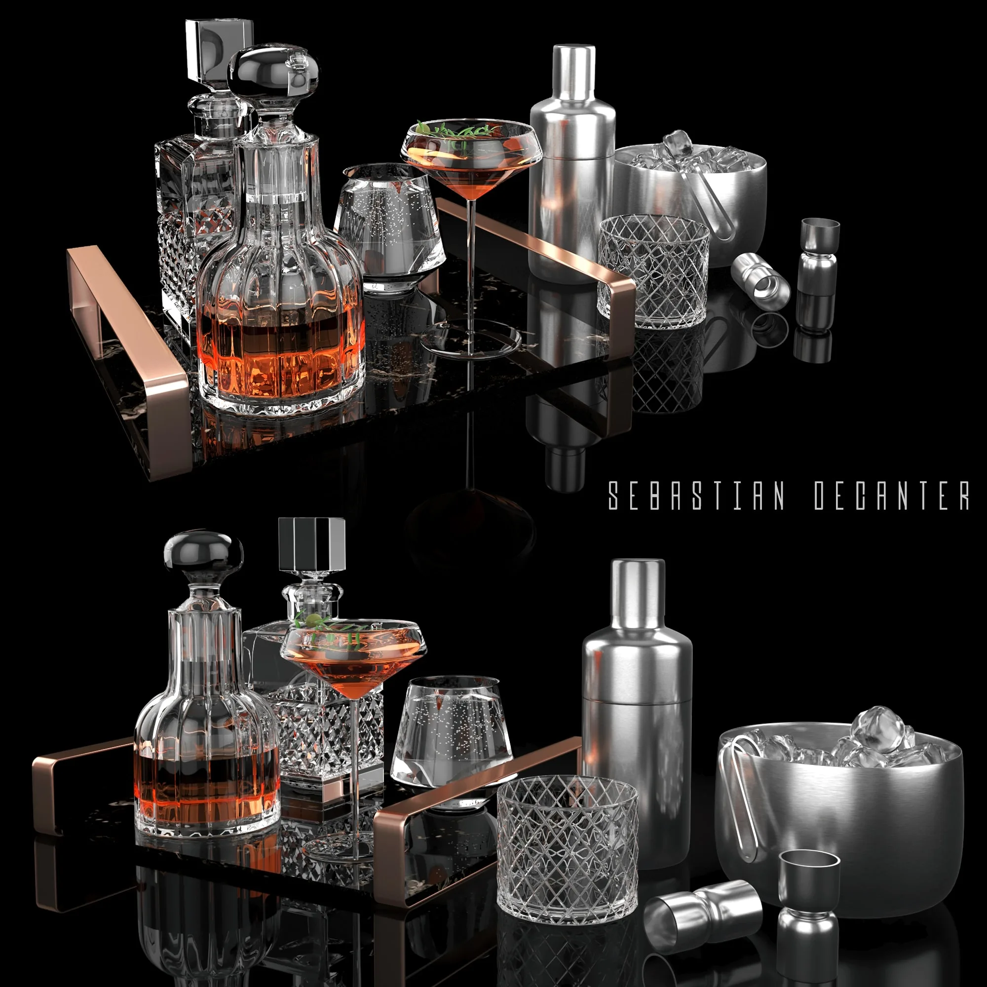 Sebastian Decanter Whiskey Set