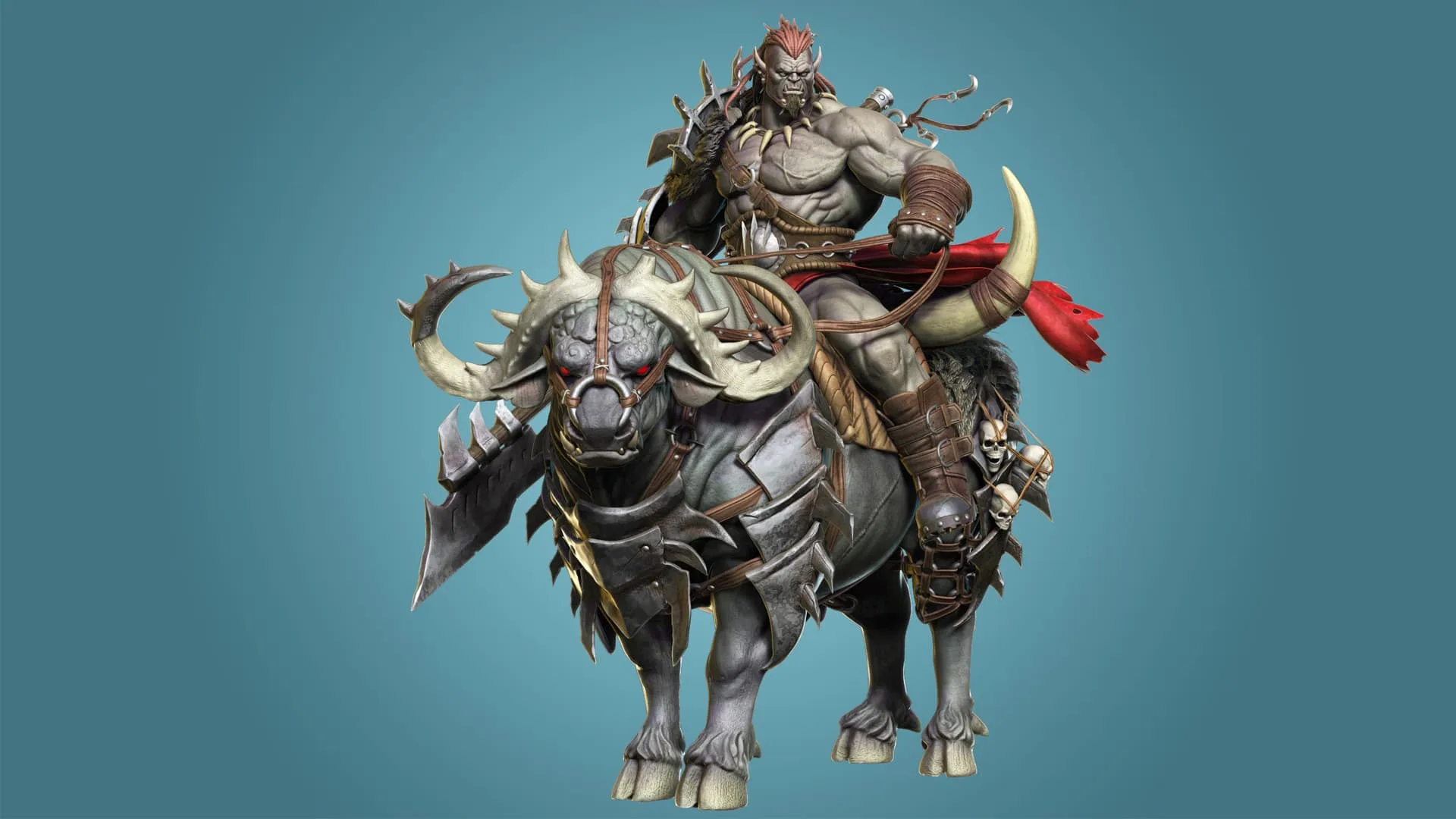Orc Rider & Bull Creature Creation In Zbrush