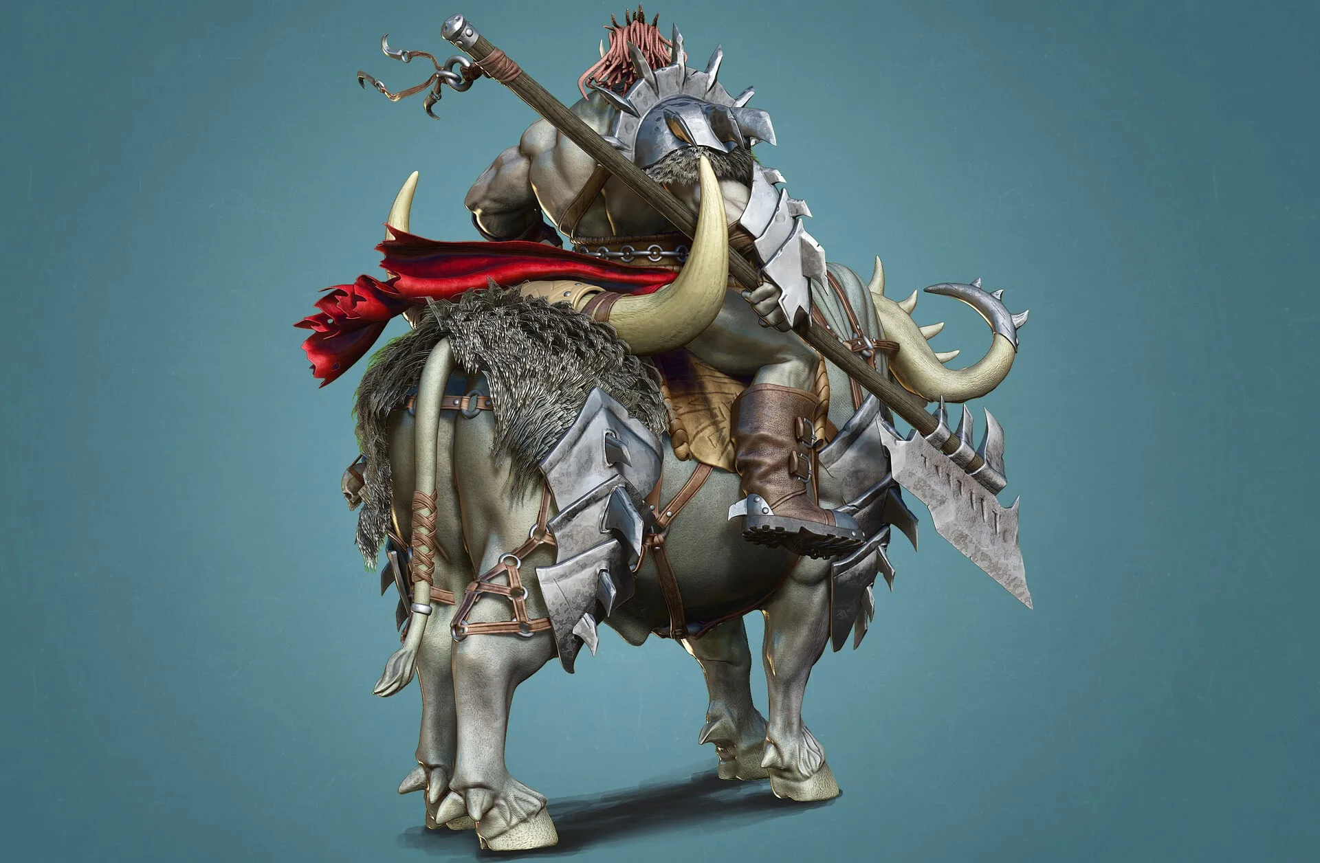 Orc Rider & Bull Creature Creation In Zbrush