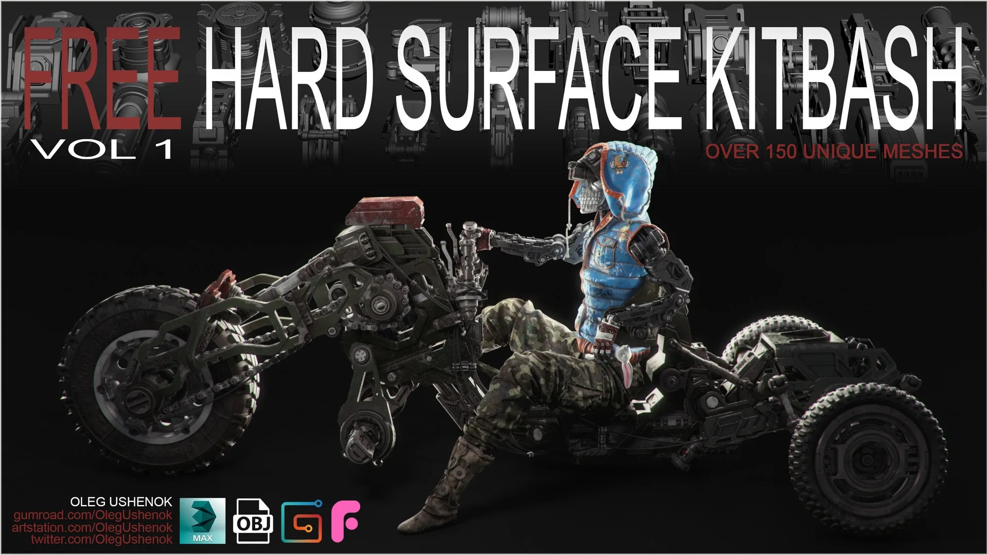 Hard Surface Kitbash Vol 1