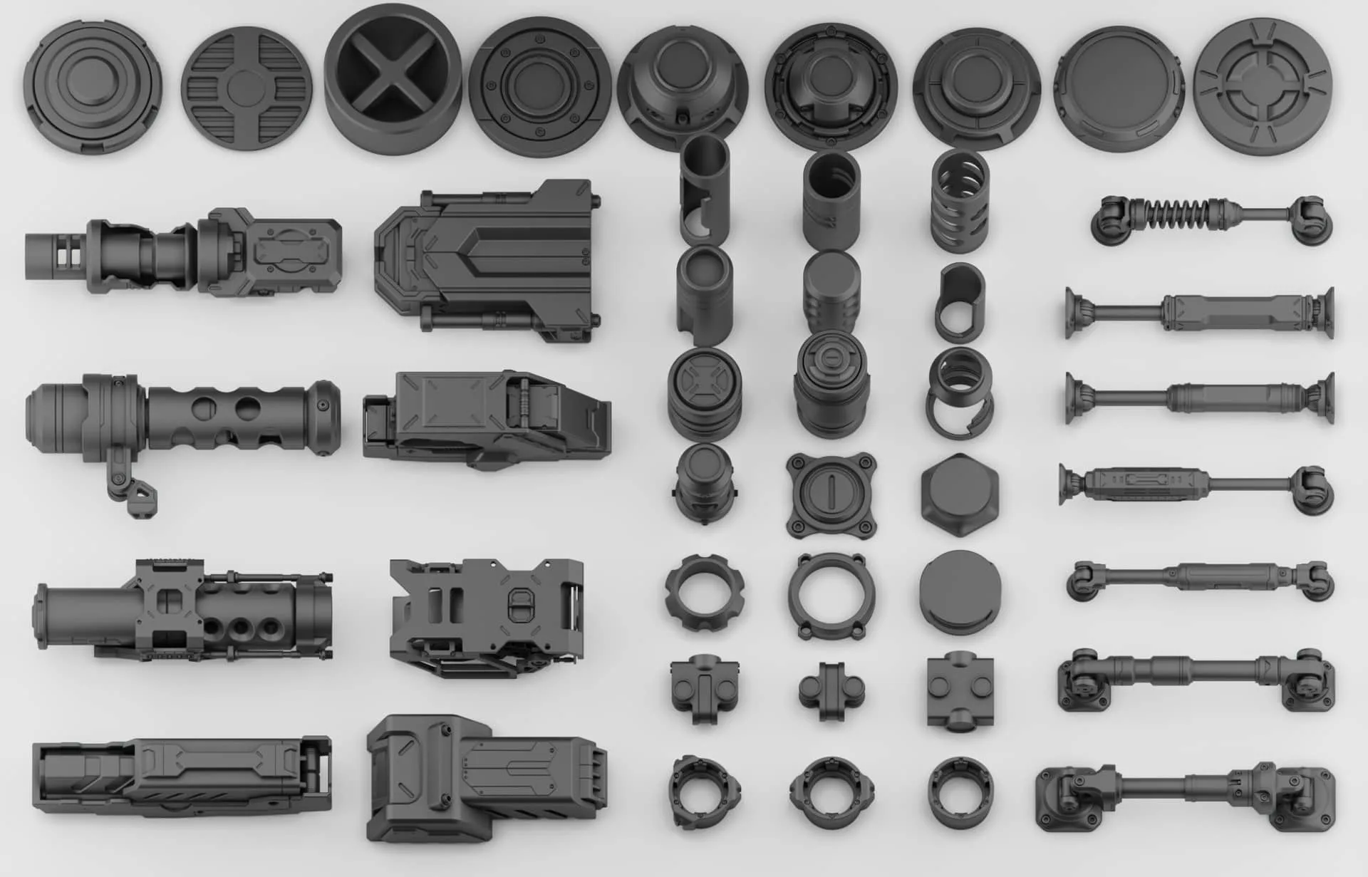 Hard Surface Kitbash Vol 1