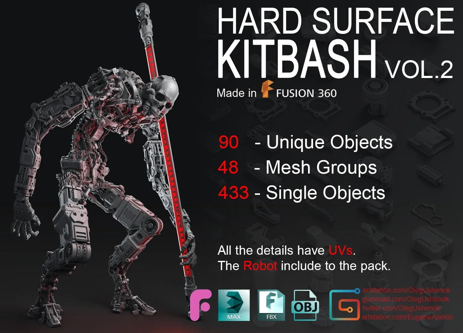 Hard Surface KitBash Vol 2