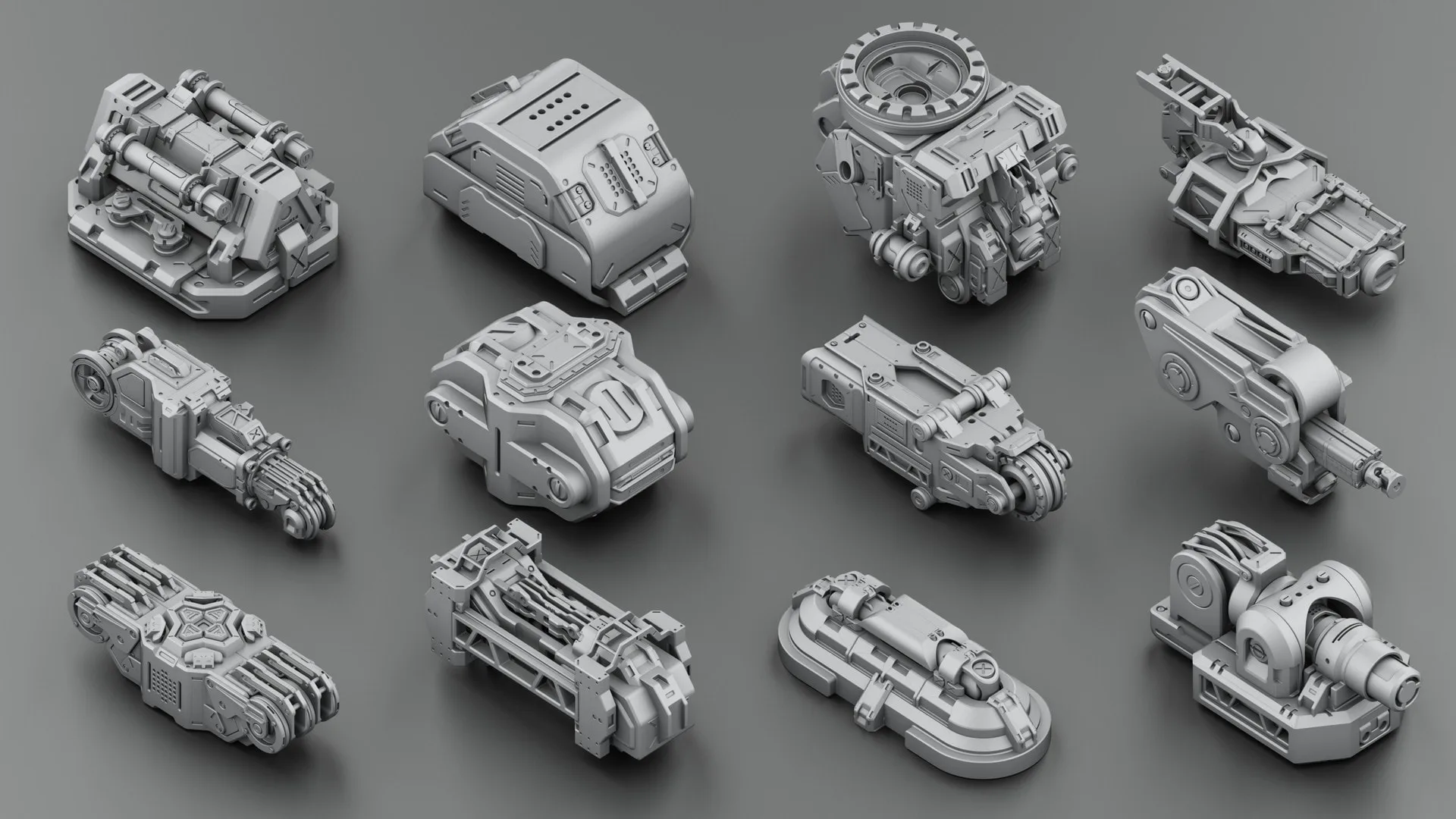 Hard Surface KitBash Vol 2