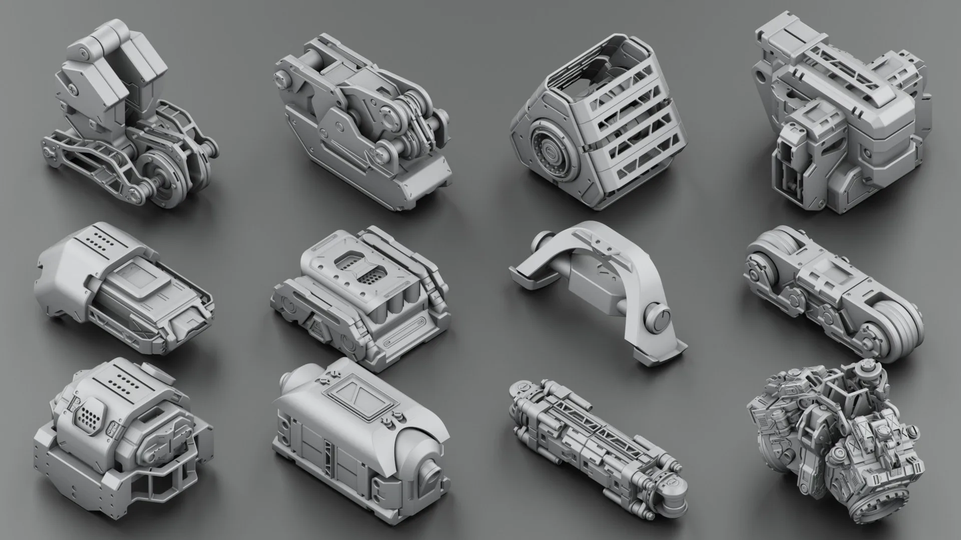 Hard Surface KitBash Vol 2