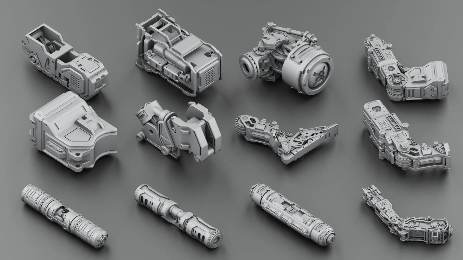 Hard Surface KitBash Vol 2