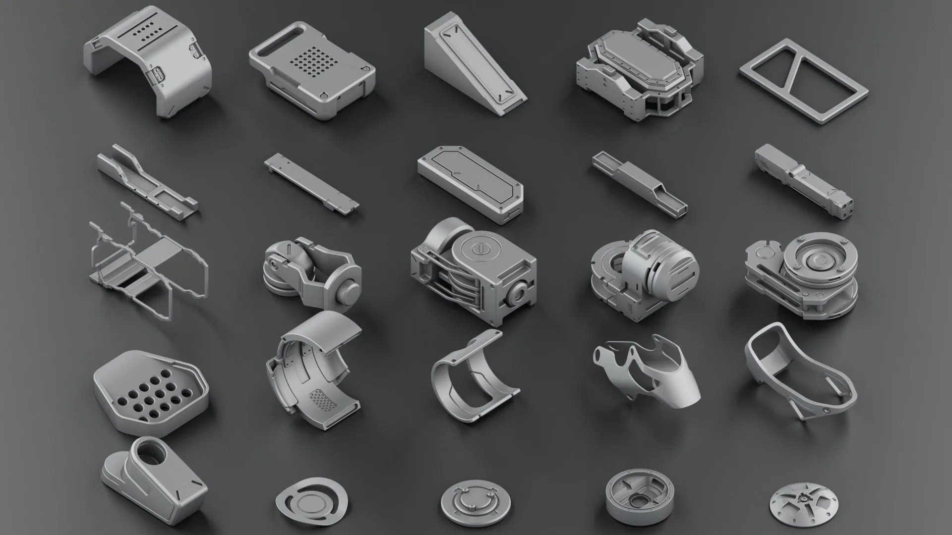Hard Surface KitBash Vol 2