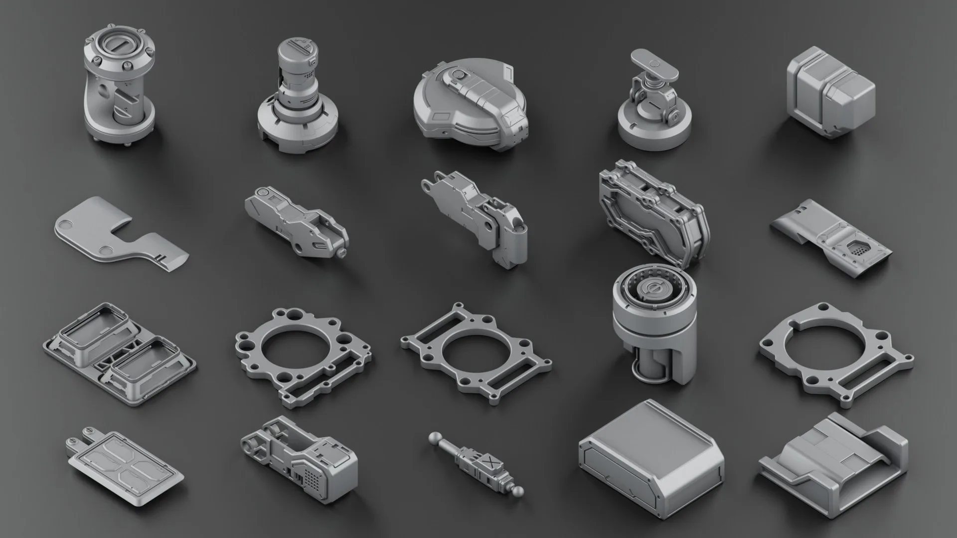 Hard Surface KitBash Vol 2