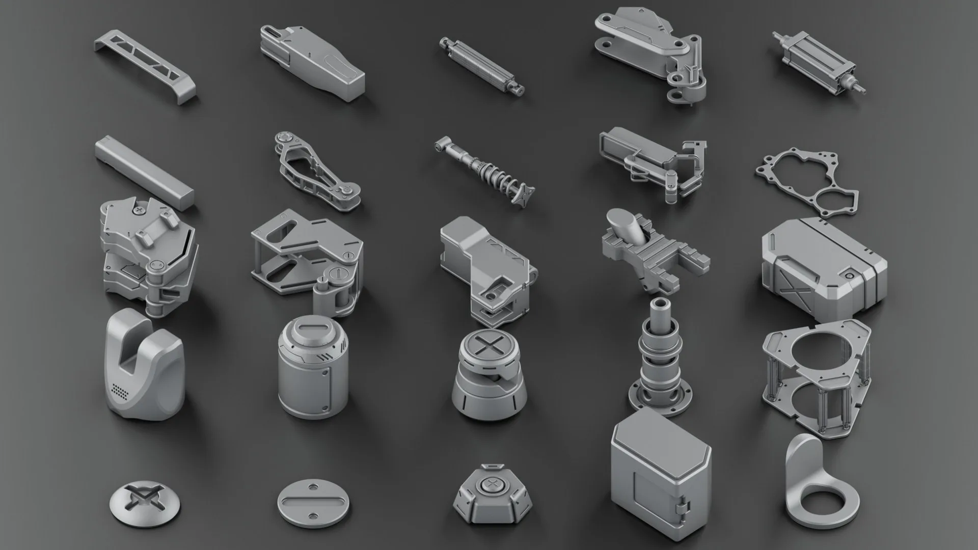Hard Surface KitBash Vol 2
