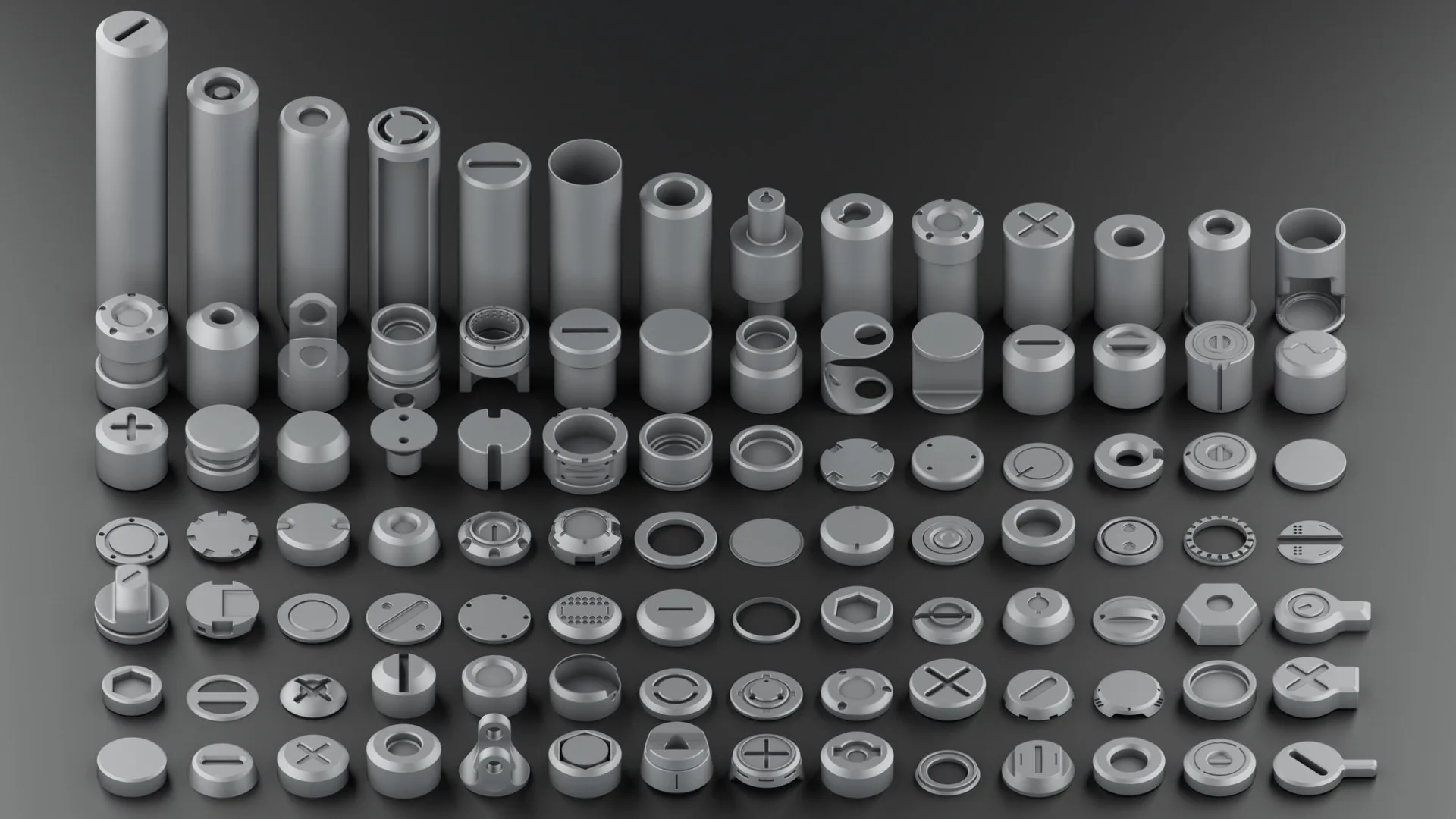 Hard Surface KitBash Vol 2