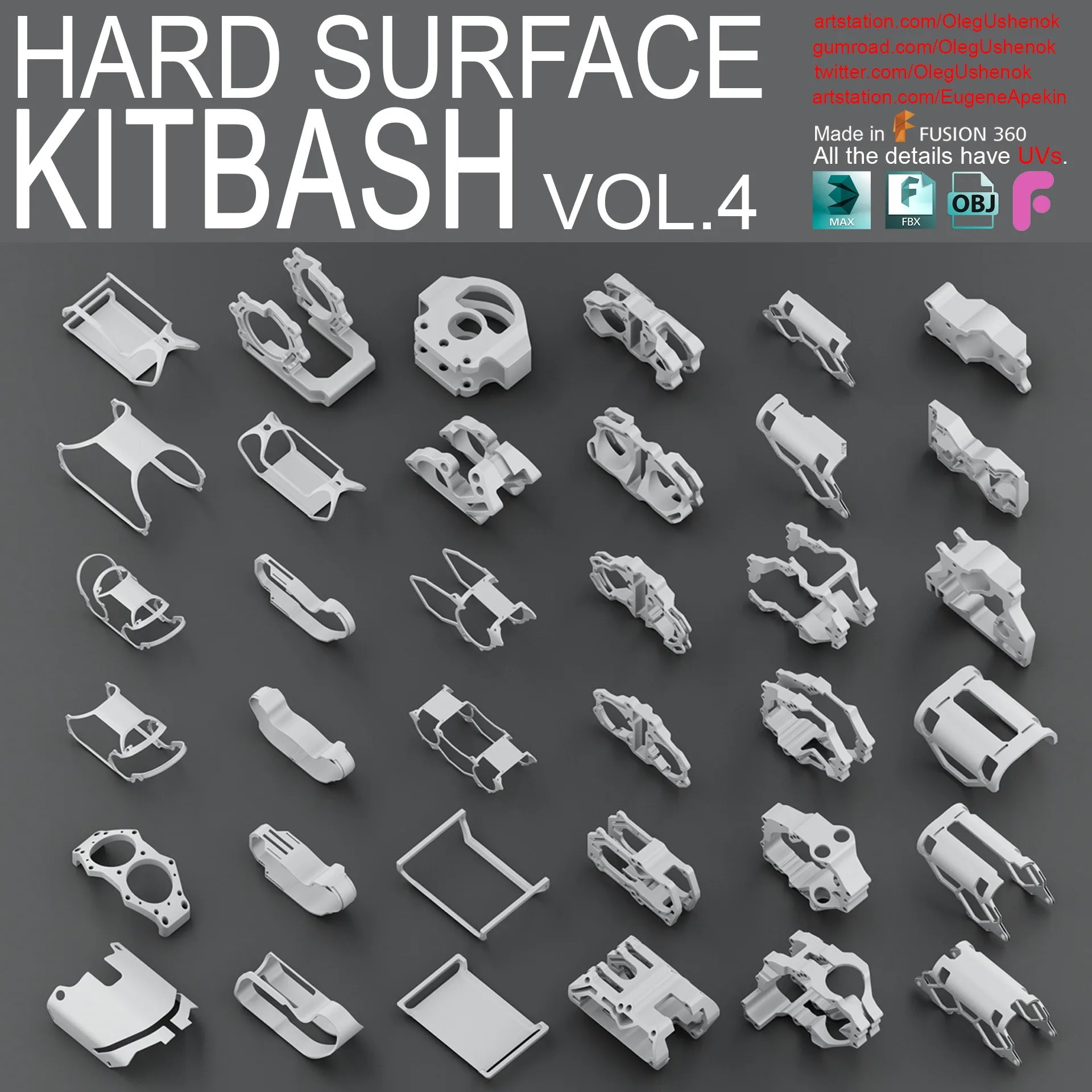 Hard Surface KitBash Vol 4