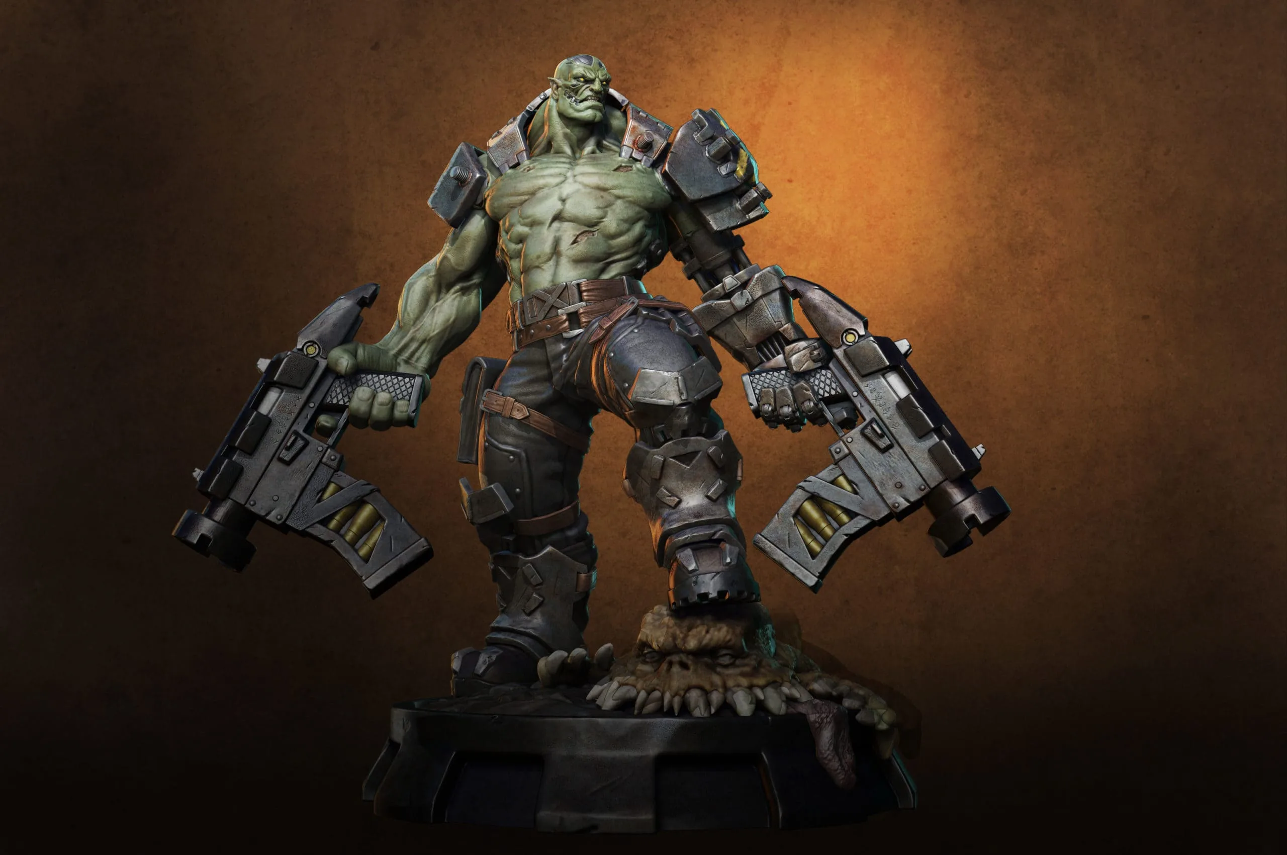 Orc Cyborg Character Creation in Zbrush