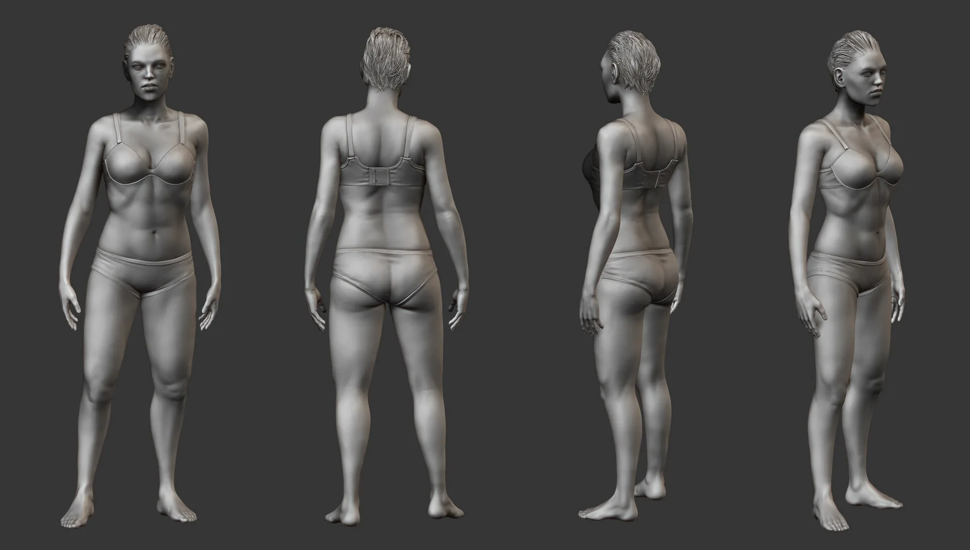 Female Anatomy Sculpting in Zbrush