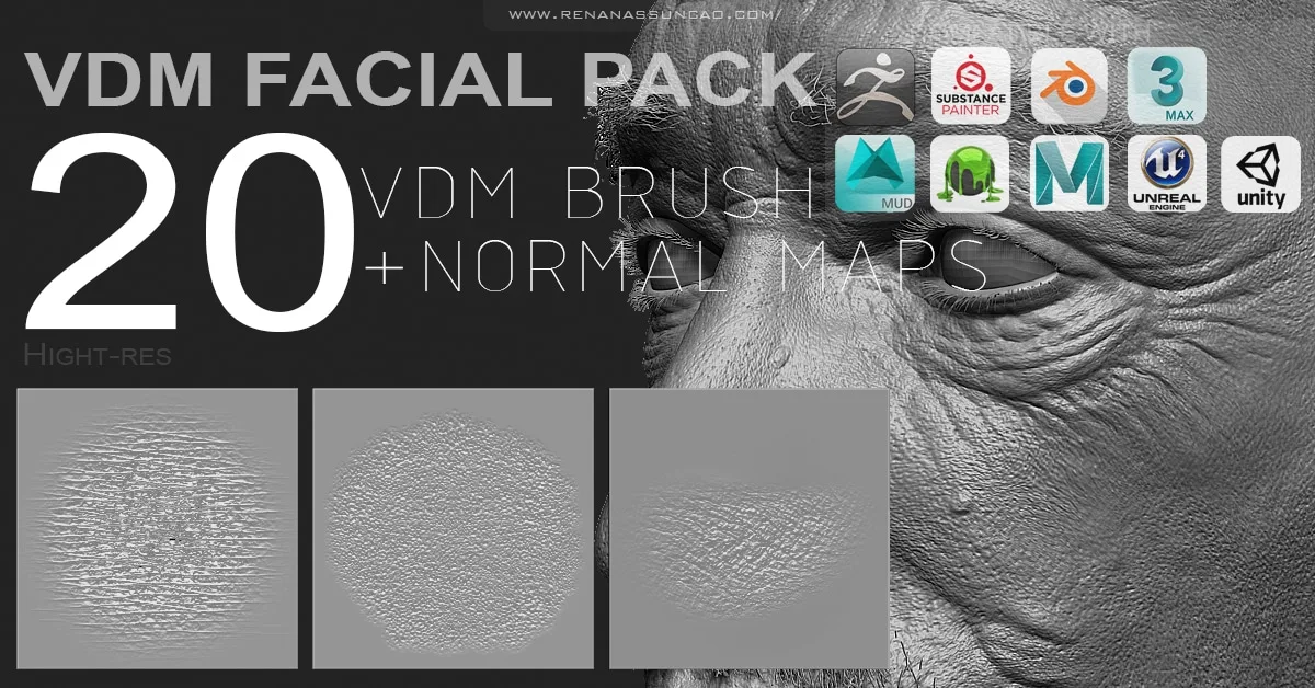 50% OFF! Full VDM - 20 Facial Skin Pack + Maps