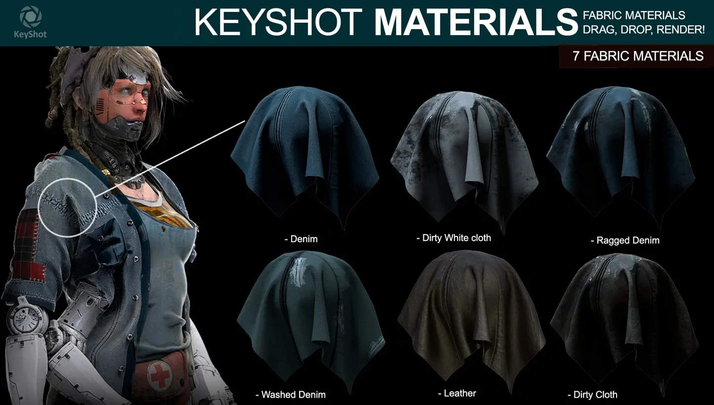 Fabric Materials for Keyshot