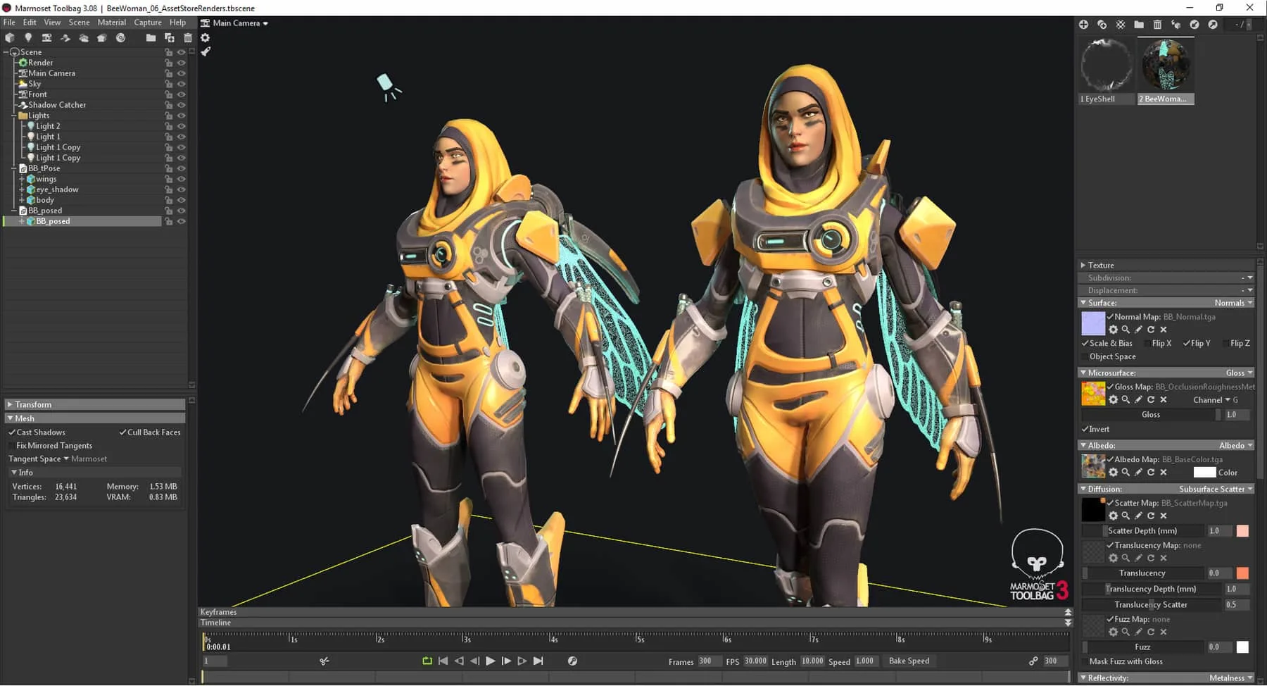 Bumble Bree - Stylized PBR Character