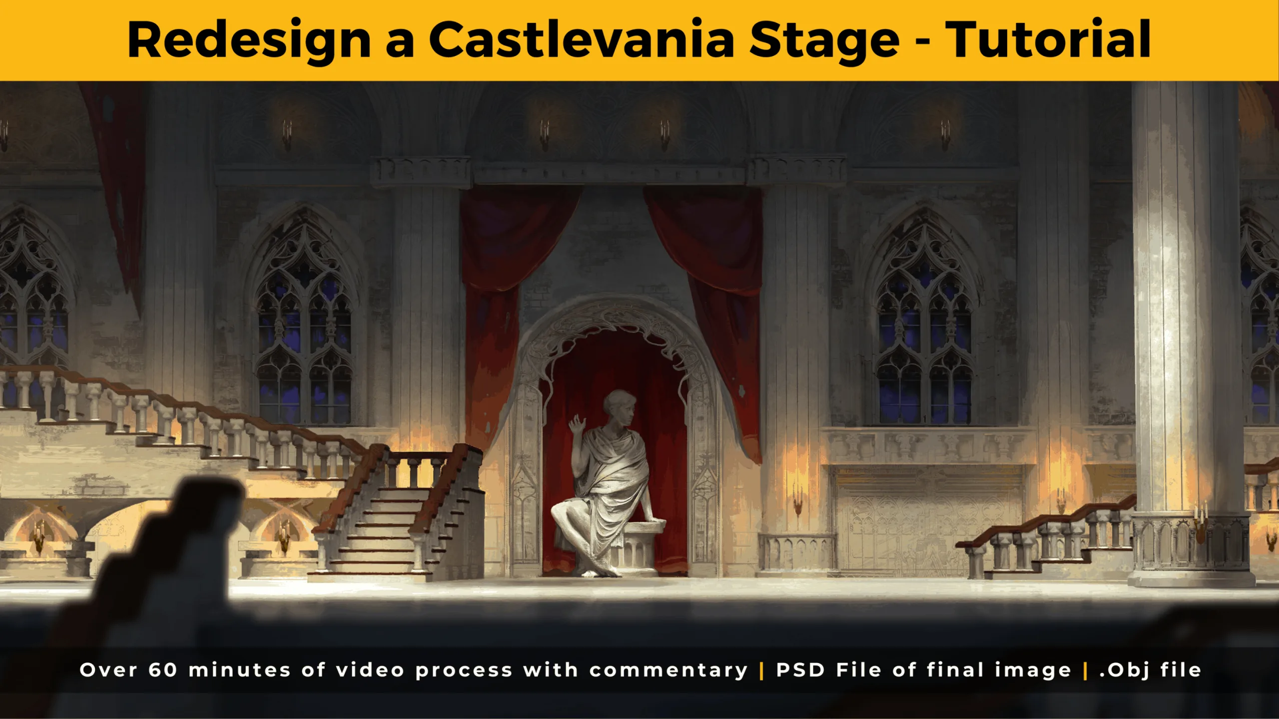 Concept Illustration - Redesigning a Castlevania Stage