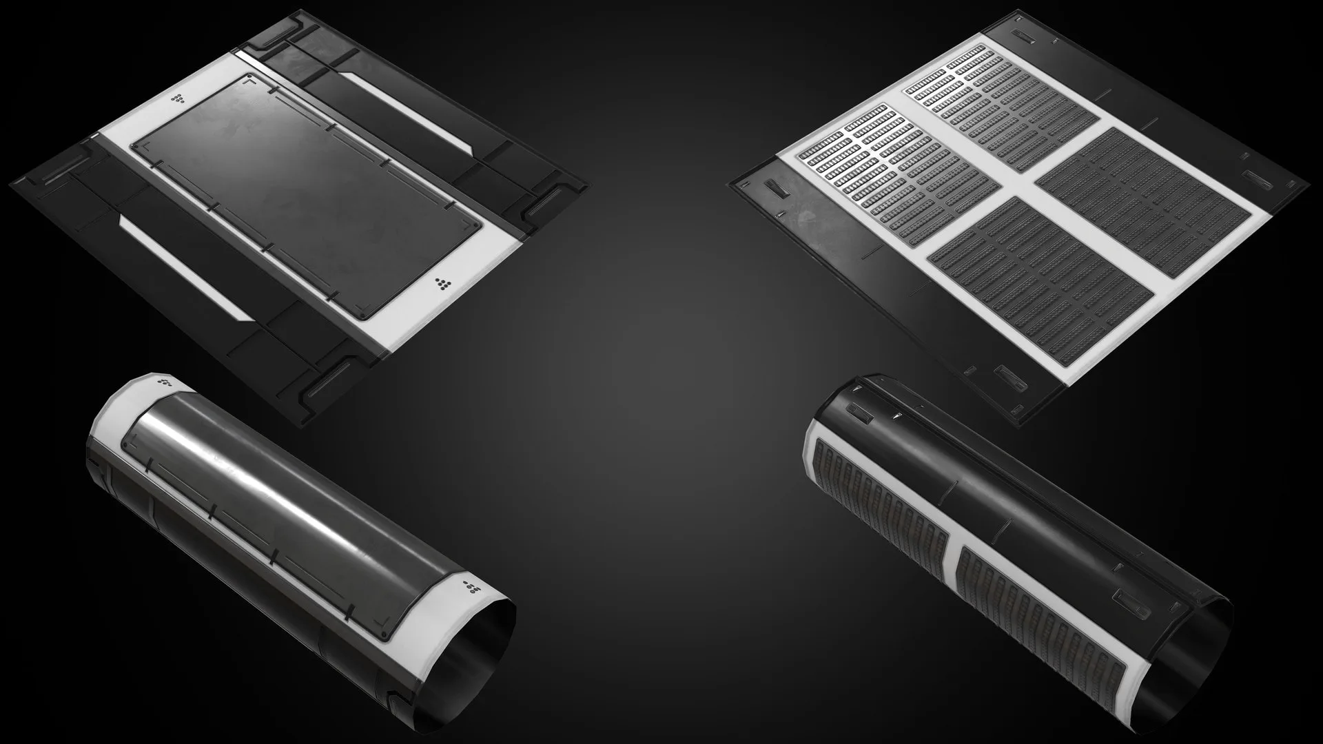 Sci-Fi Low Poly Panels