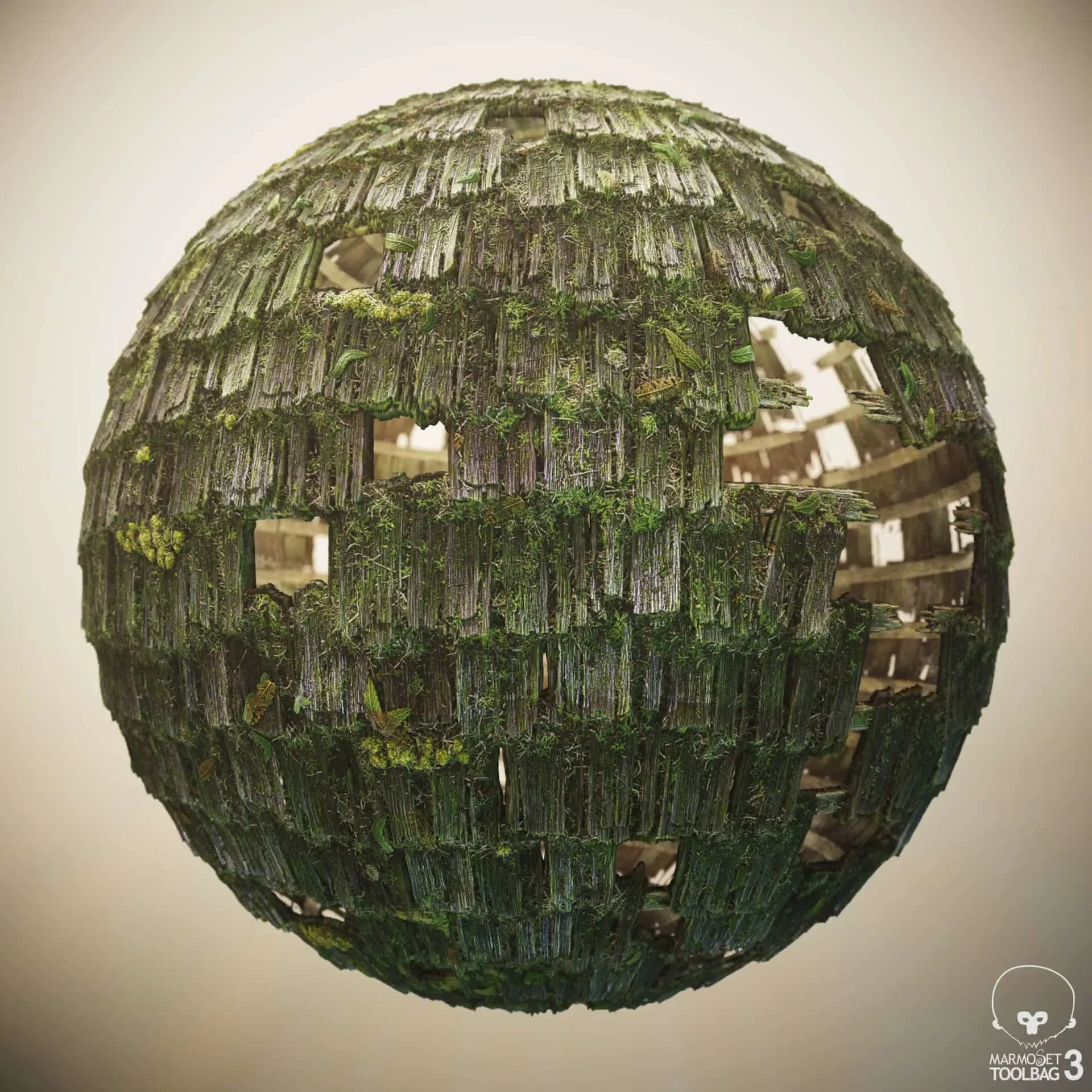 Wooden Roof Tileable PBR Material