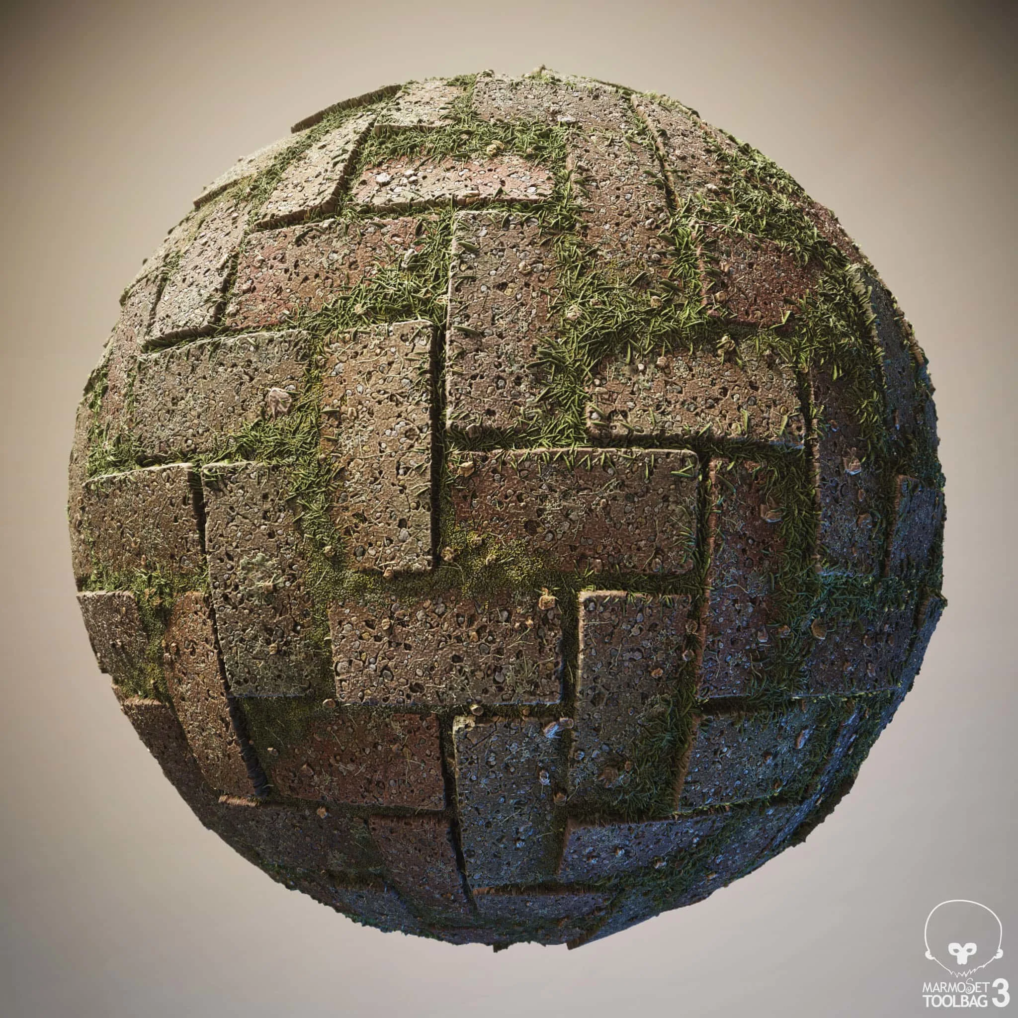 Interlocking Pavements Tileable PBR Material