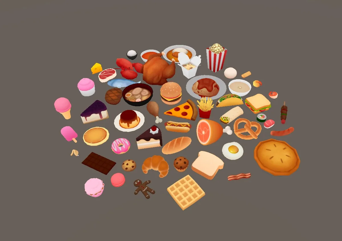 Low Poly Food Pack Vol. 1