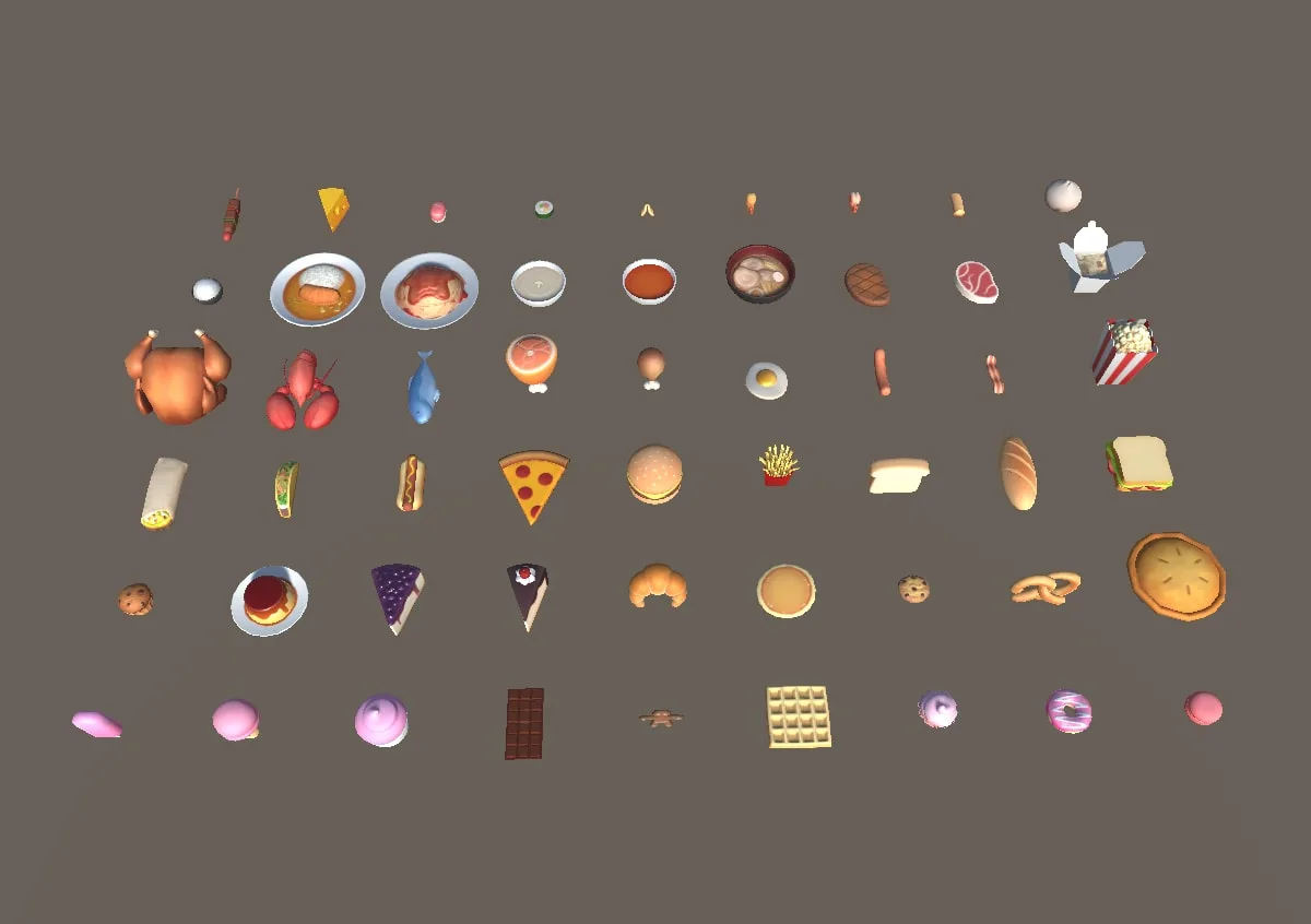 Low Poly Food Pack Vol. 1