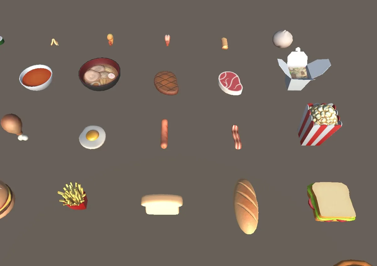 Low Poly Food Pack Vol. 1