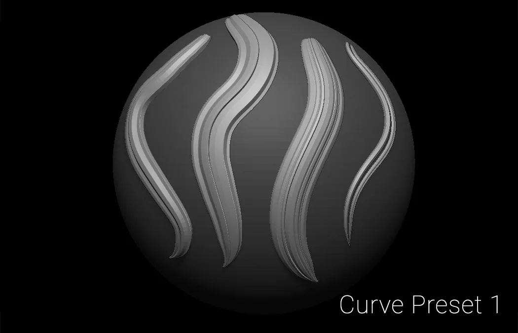 Zbrush Hair Strands 2 / IMM Curve Brush