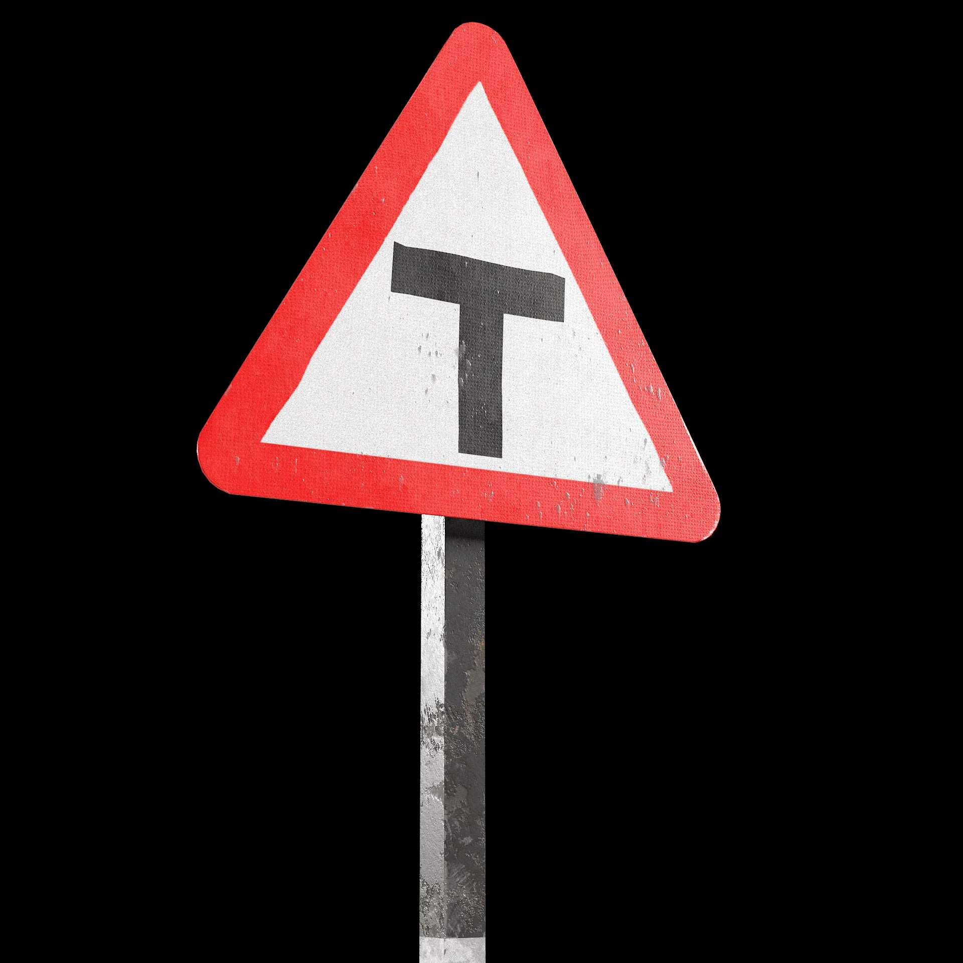 T Intersection Road Sign