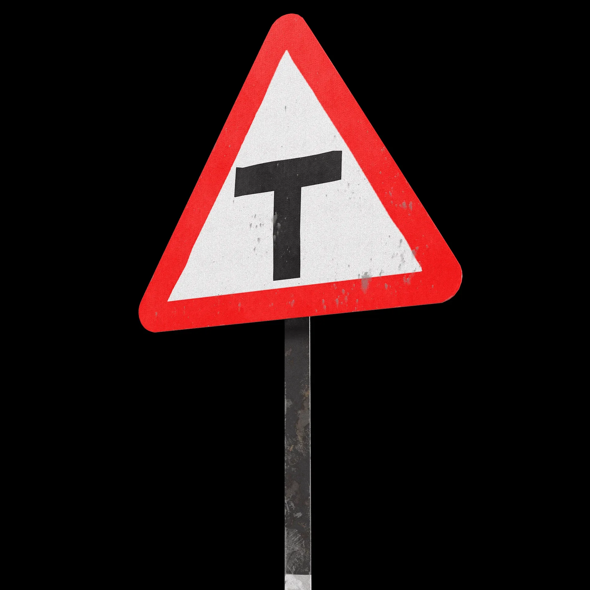 T Intersection Road Sign