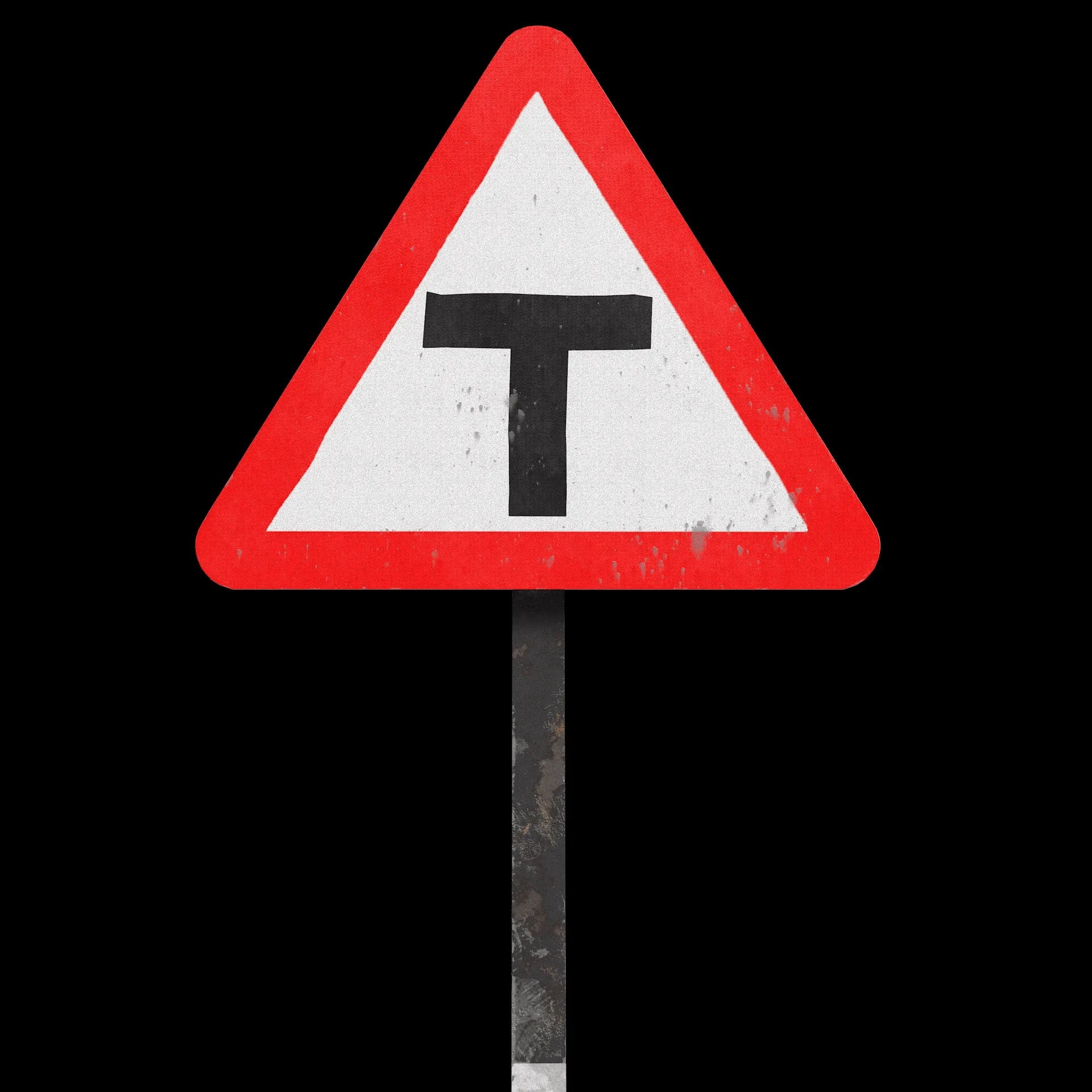 T Intersection Road Sign