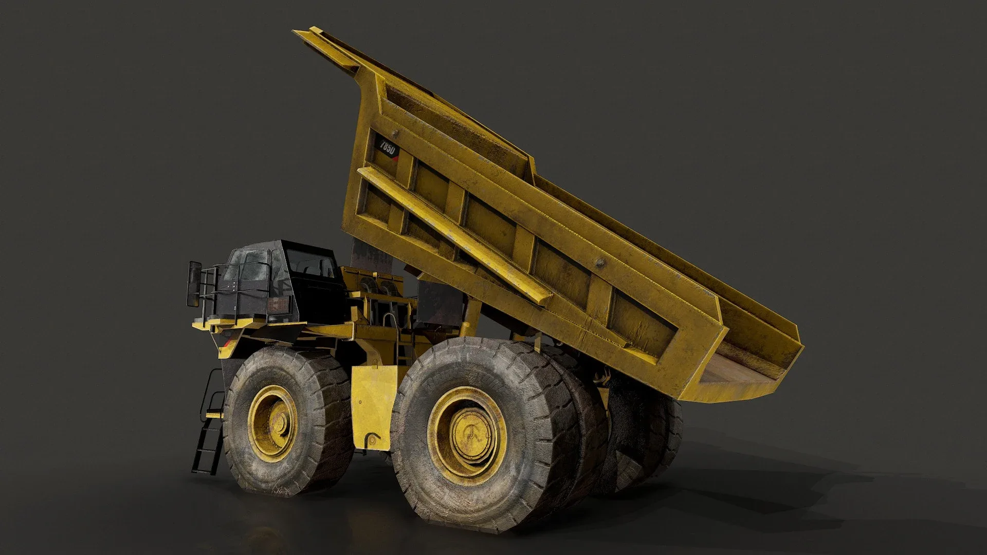 Caterpillar 785D Mining Dump Truck - Low Poly