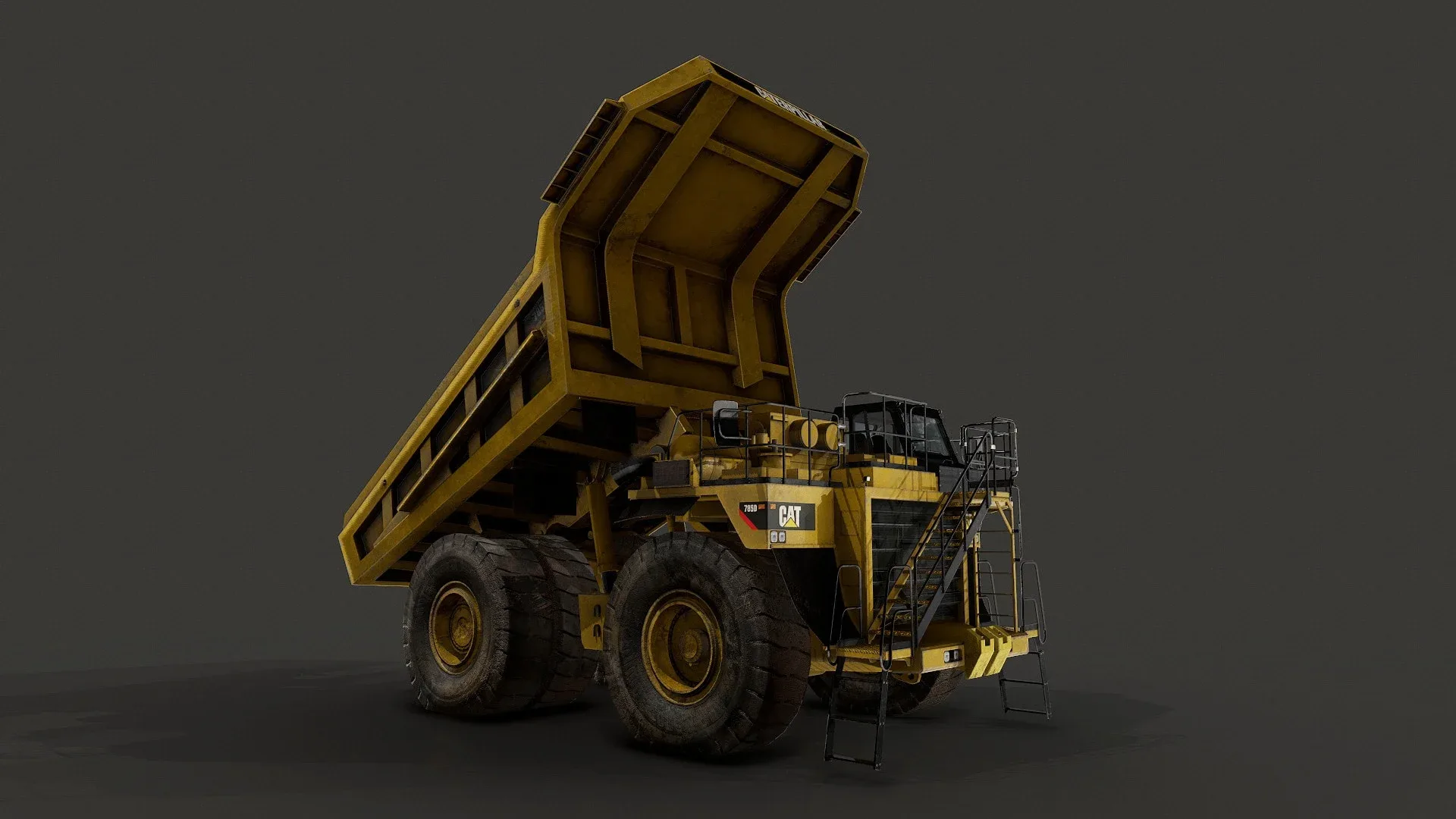 Caterpillar 785D Mining Dump Truck - Low Poly