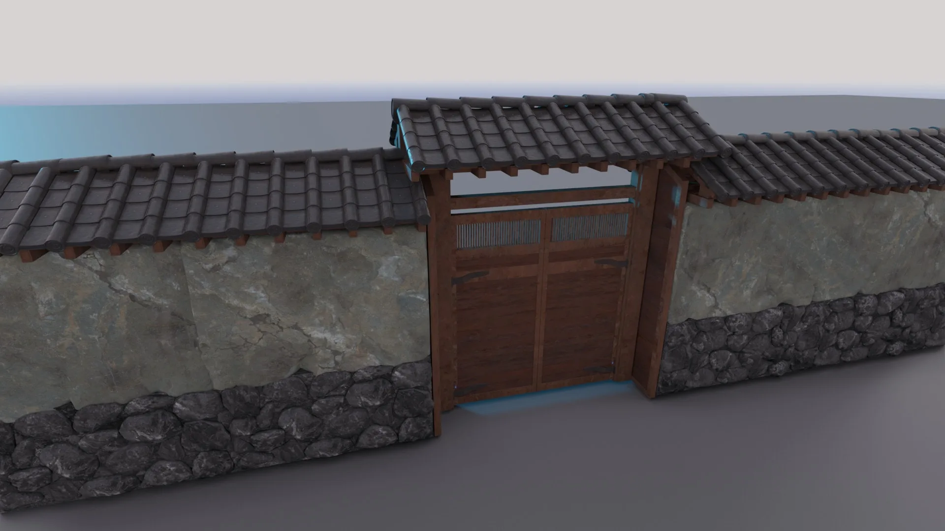 Japanese Walls & Rooftiles 3D Kit & Tutorial