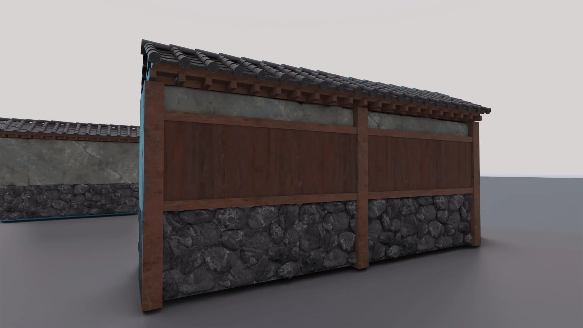 Japanese Walls & Rooftiles 3D Kit & Tutorial