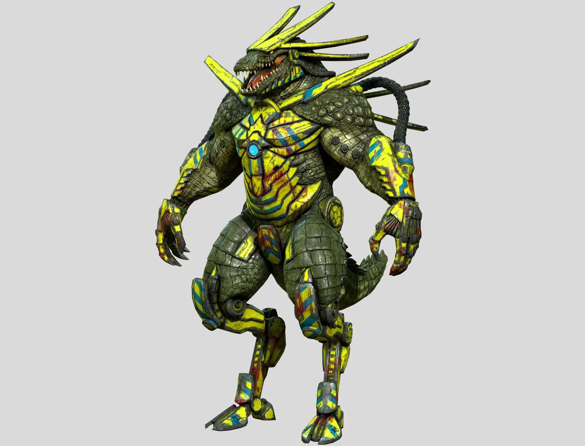 Cyber Reptile Creature Course - Volume 2 / Full Body 3D Game Character