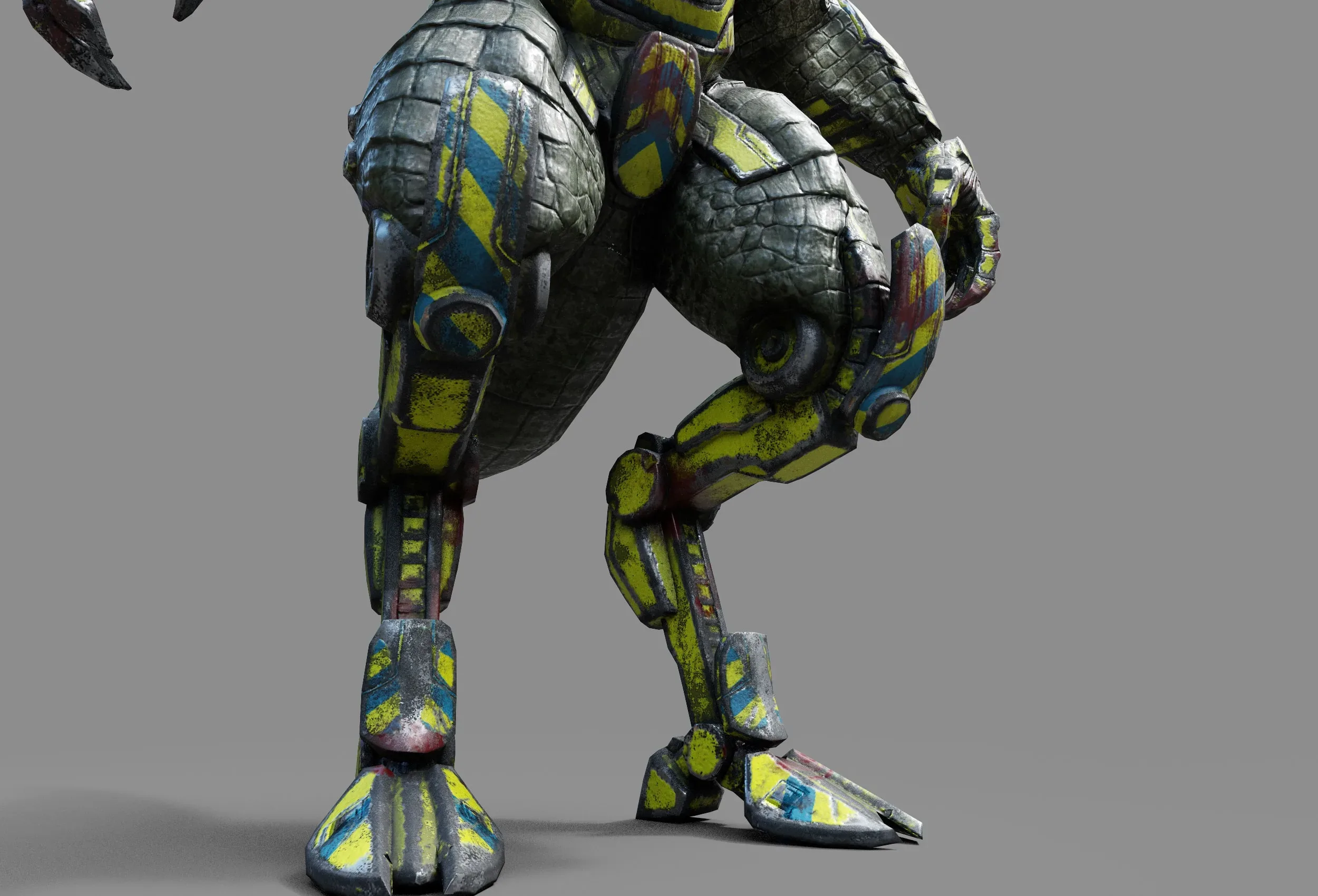 Cyber Reptile Creature Course - Volume 2 / Full Body 3D Game Character