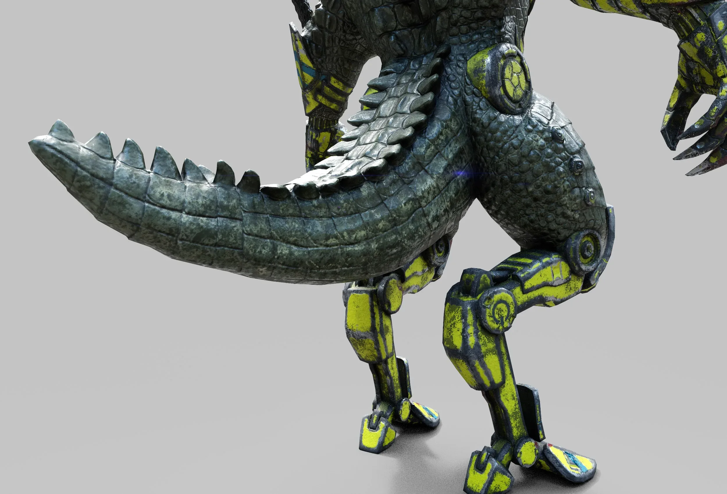 Cyber Reptile Creature Course - Volume 2 / Full Body 3D Game Character